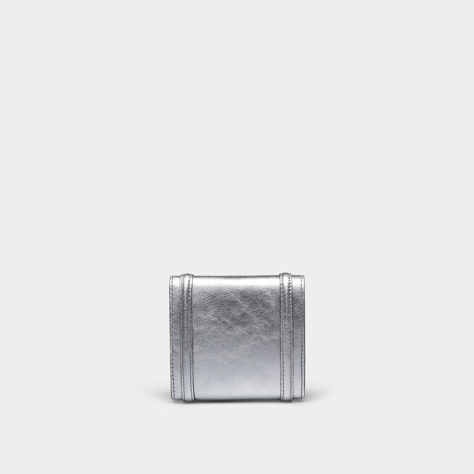 Shop Yliana Yepez Mini Giovanna Pocket Metallic Silver