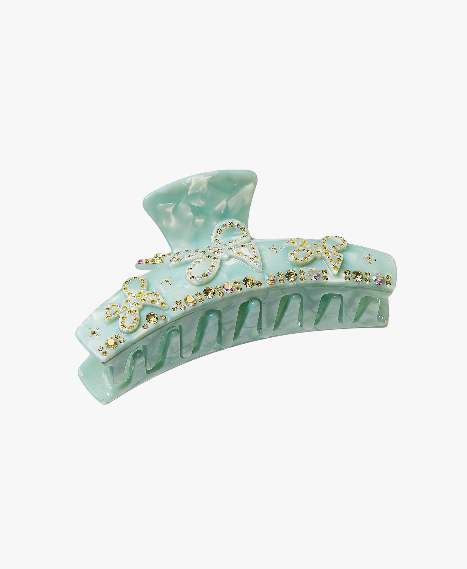 Bella Crystal Claw Clip (Blue) in Blue made by Nana Jacqueline