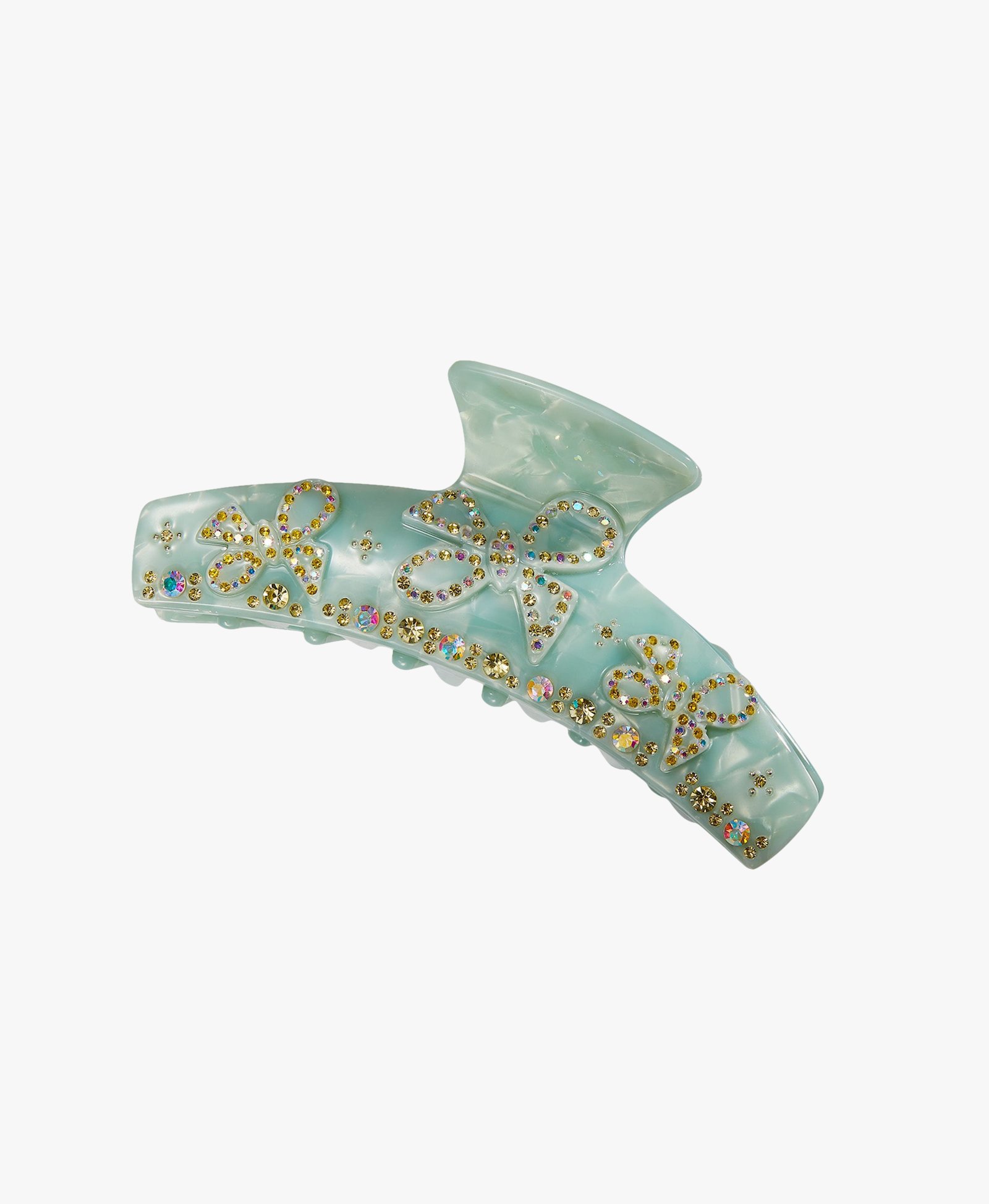 Bella Crystal Claw Clip (Blue) in Blue made by Nana Jacqueline