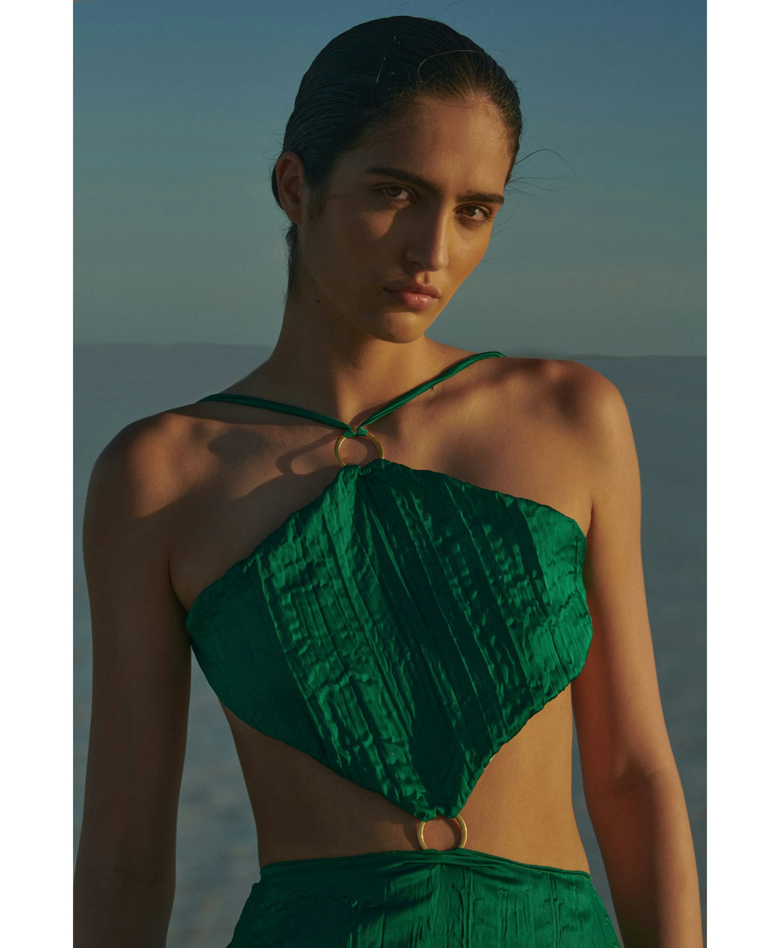 Kira Maxi Dress in Green made by BAOBAB