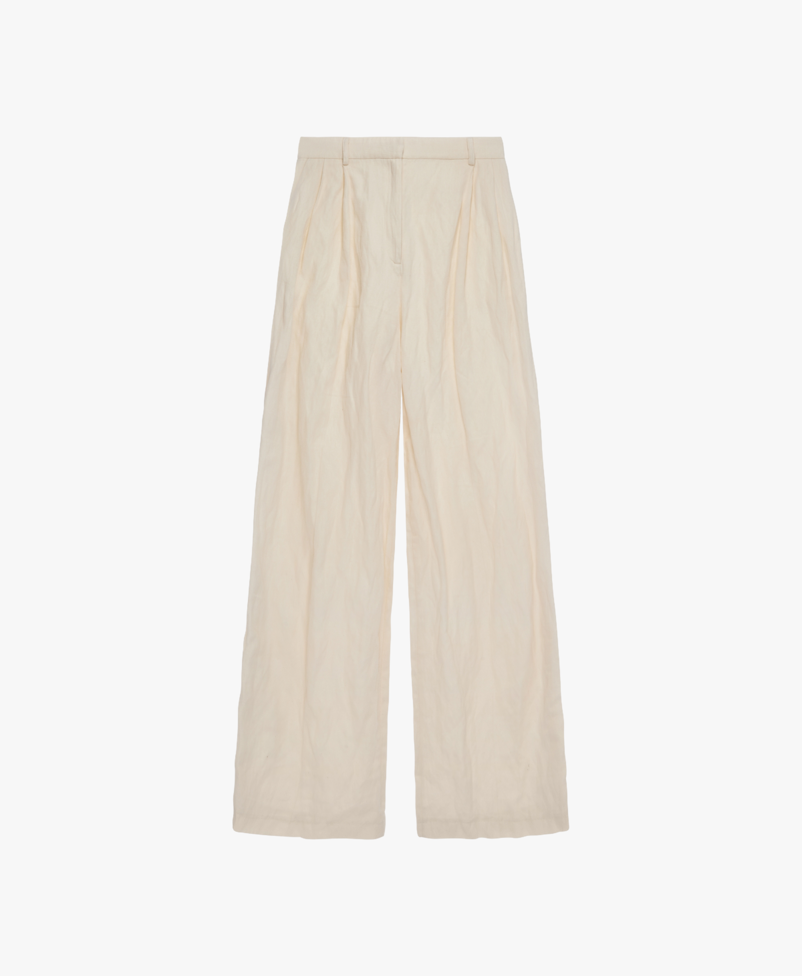 Wide Leg Tailored Cotton Trousers made by YAVORSKA