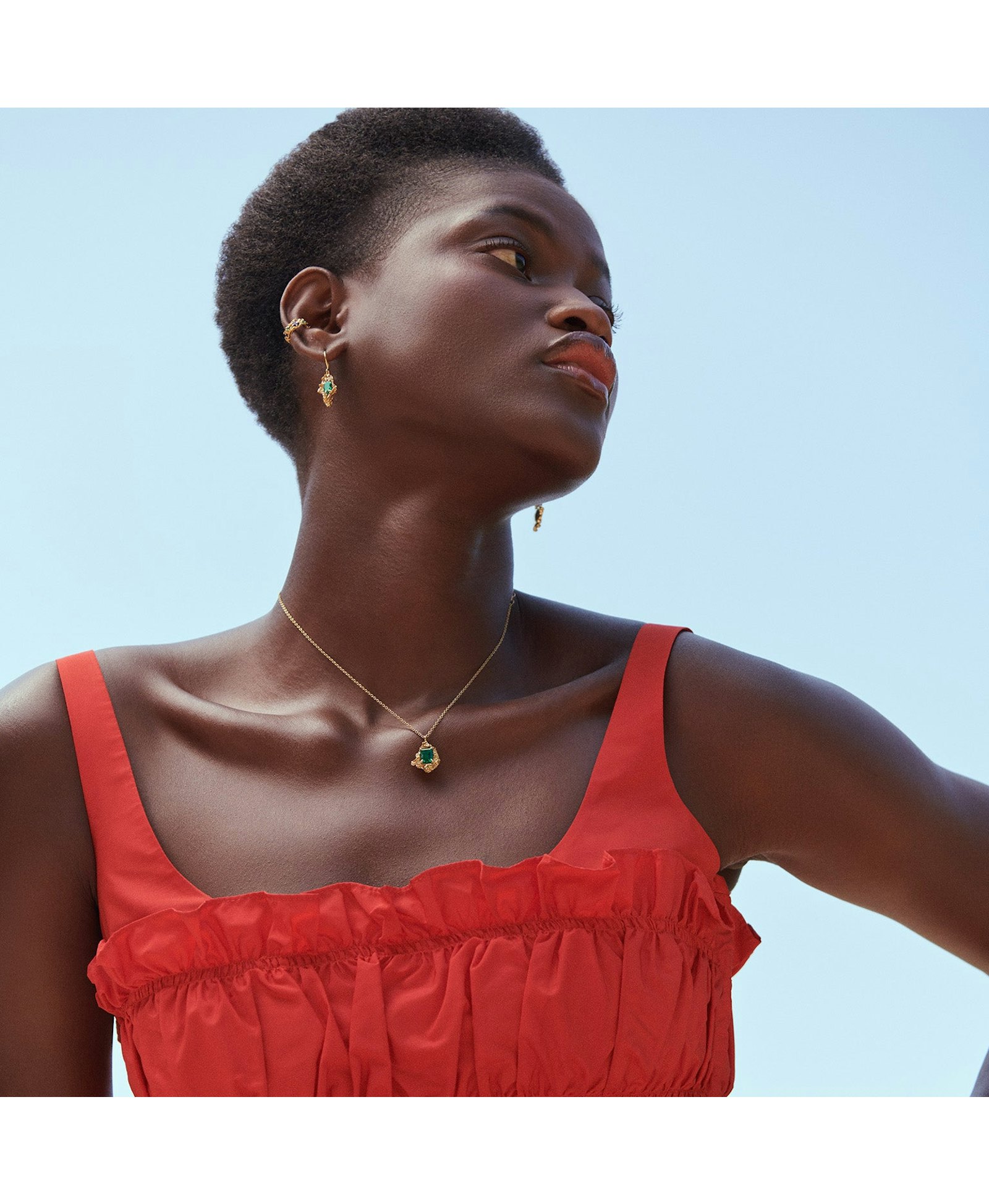 Leana Emerald Necklace made by Loveness Lee