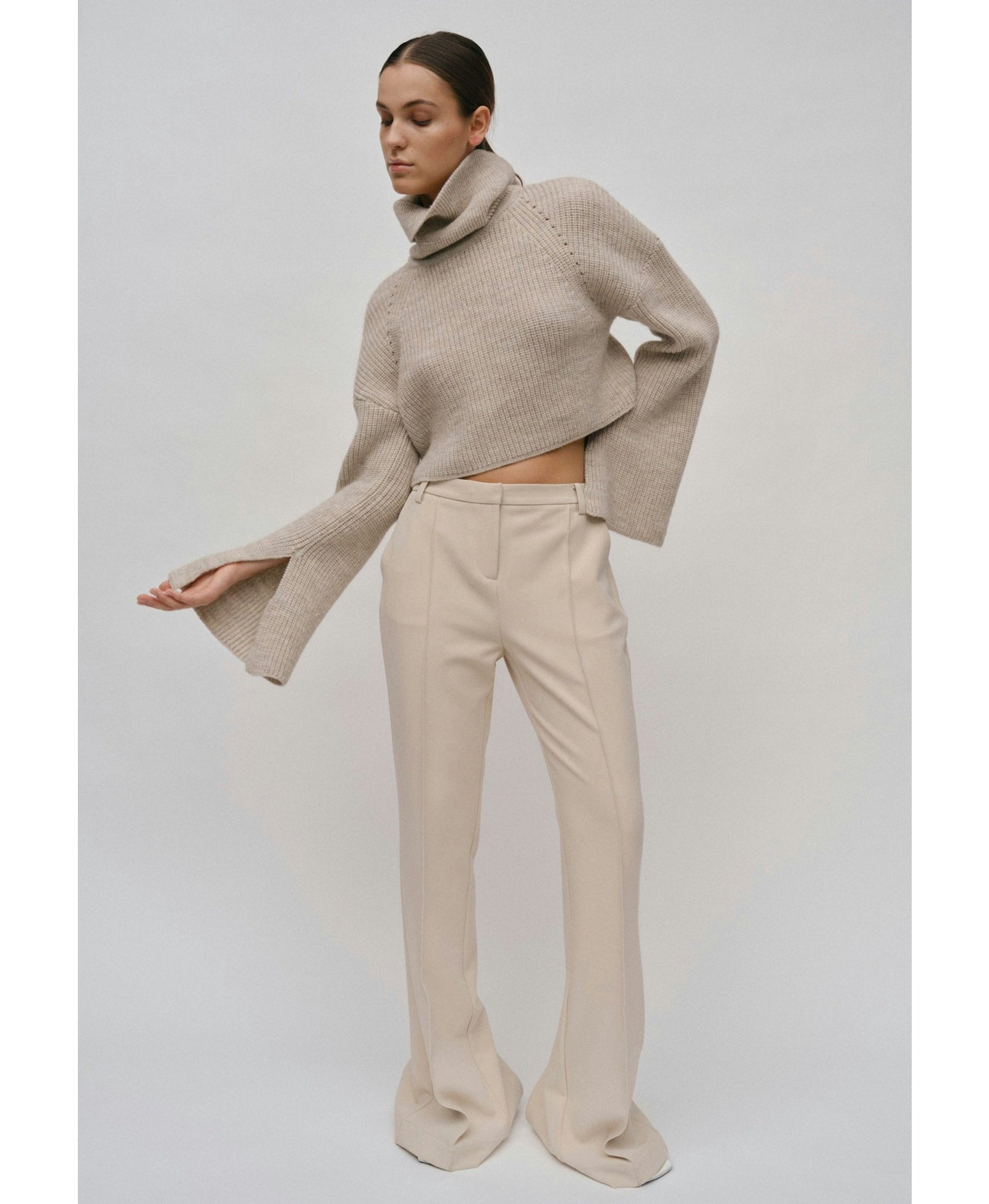 Valentina Pants - Ecru in Beige made by HERSKIND