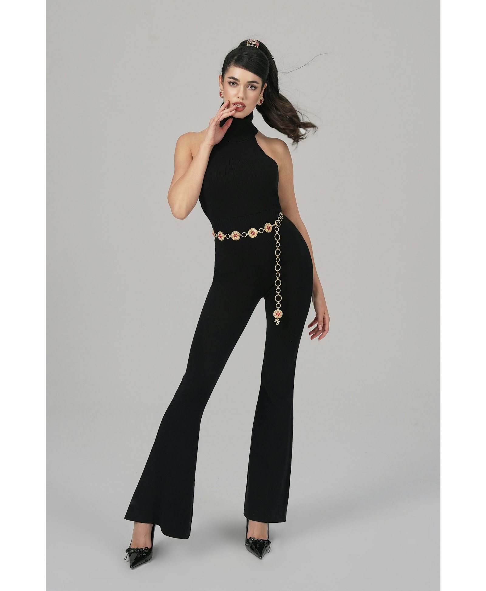 Gwen Jumpsuit (Black) made by Nana Jacqueline