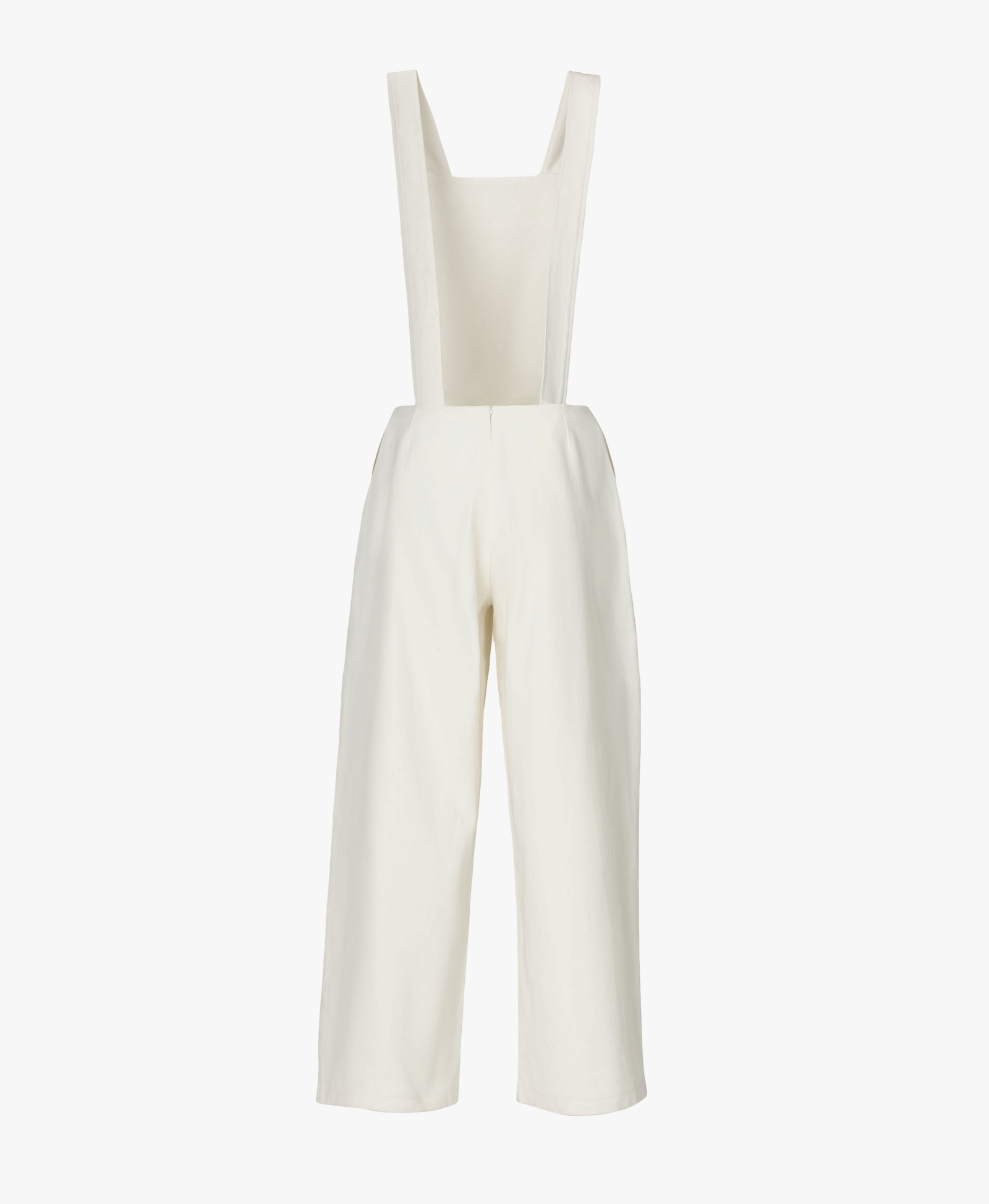 London Denim Jumpsuit in White made by Vestiaire d'un Oiseau Libre