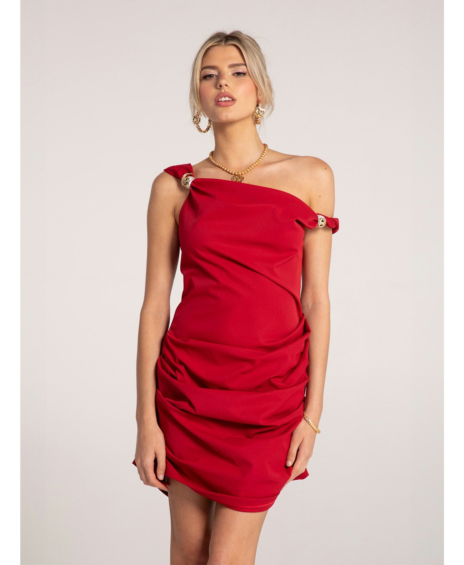 Andrea Dress (Red) made by Nana Jacqueline