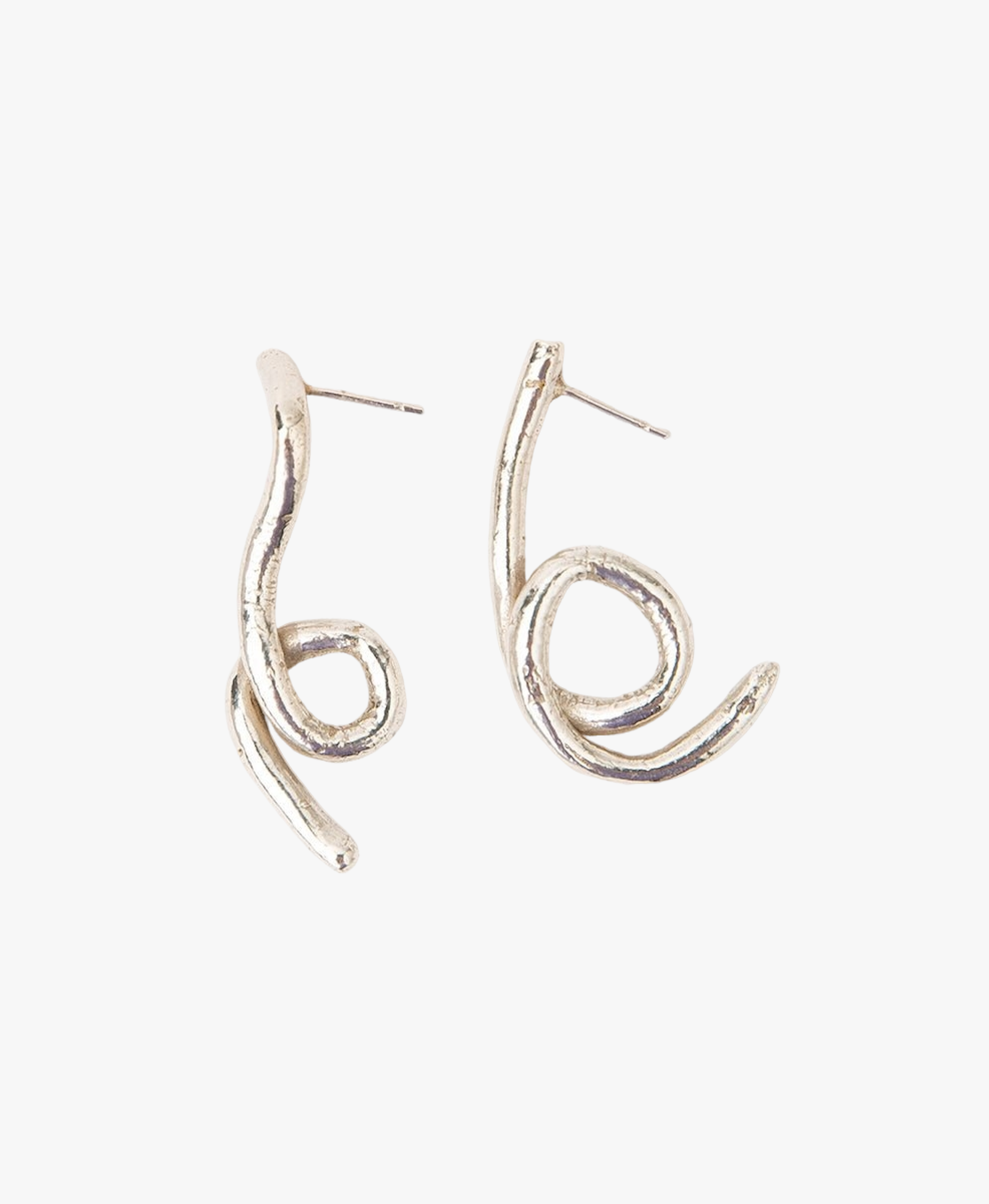 ALGA EARRINGS SILVER made by Carolina De Barros