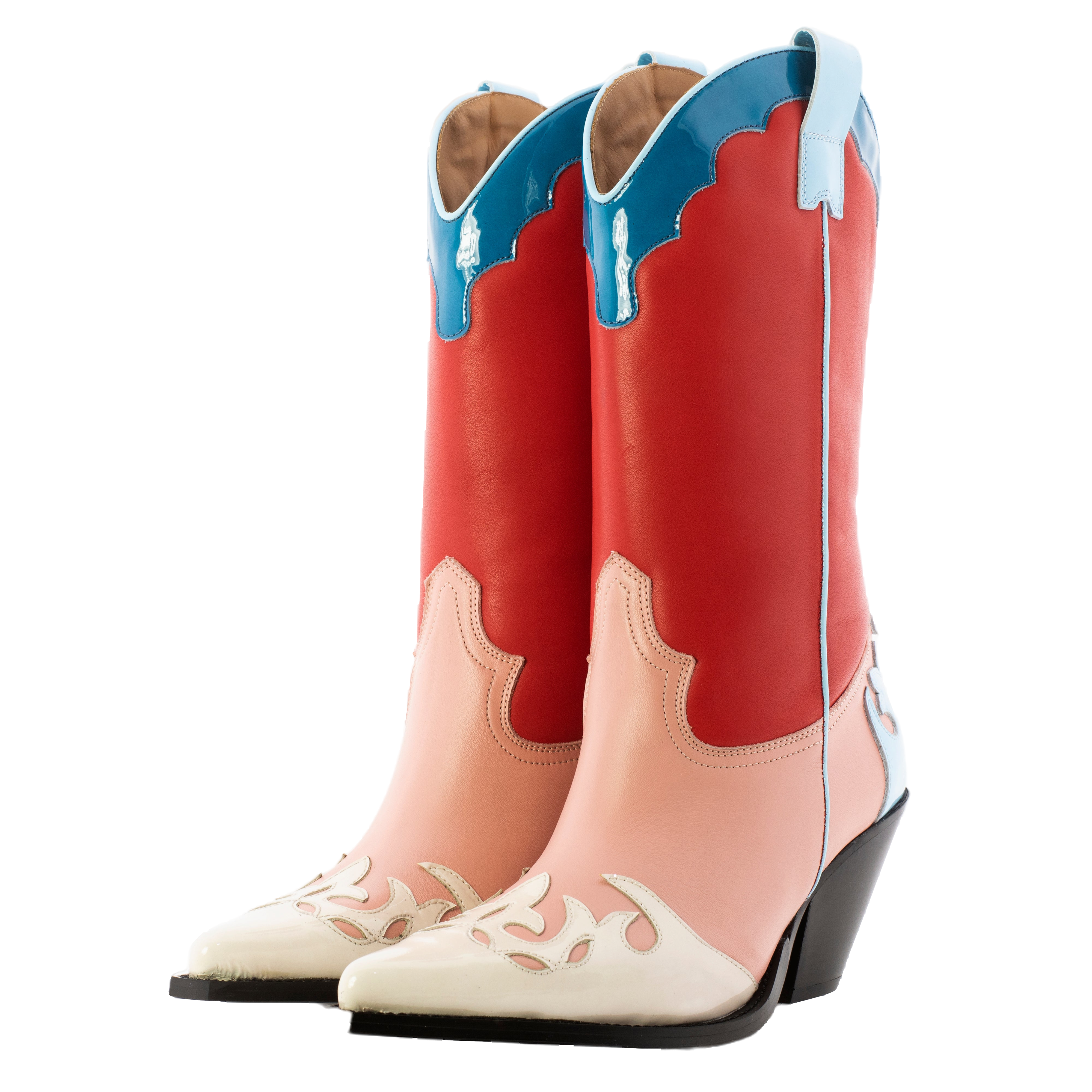 Toral Multicoloured Boots In Red