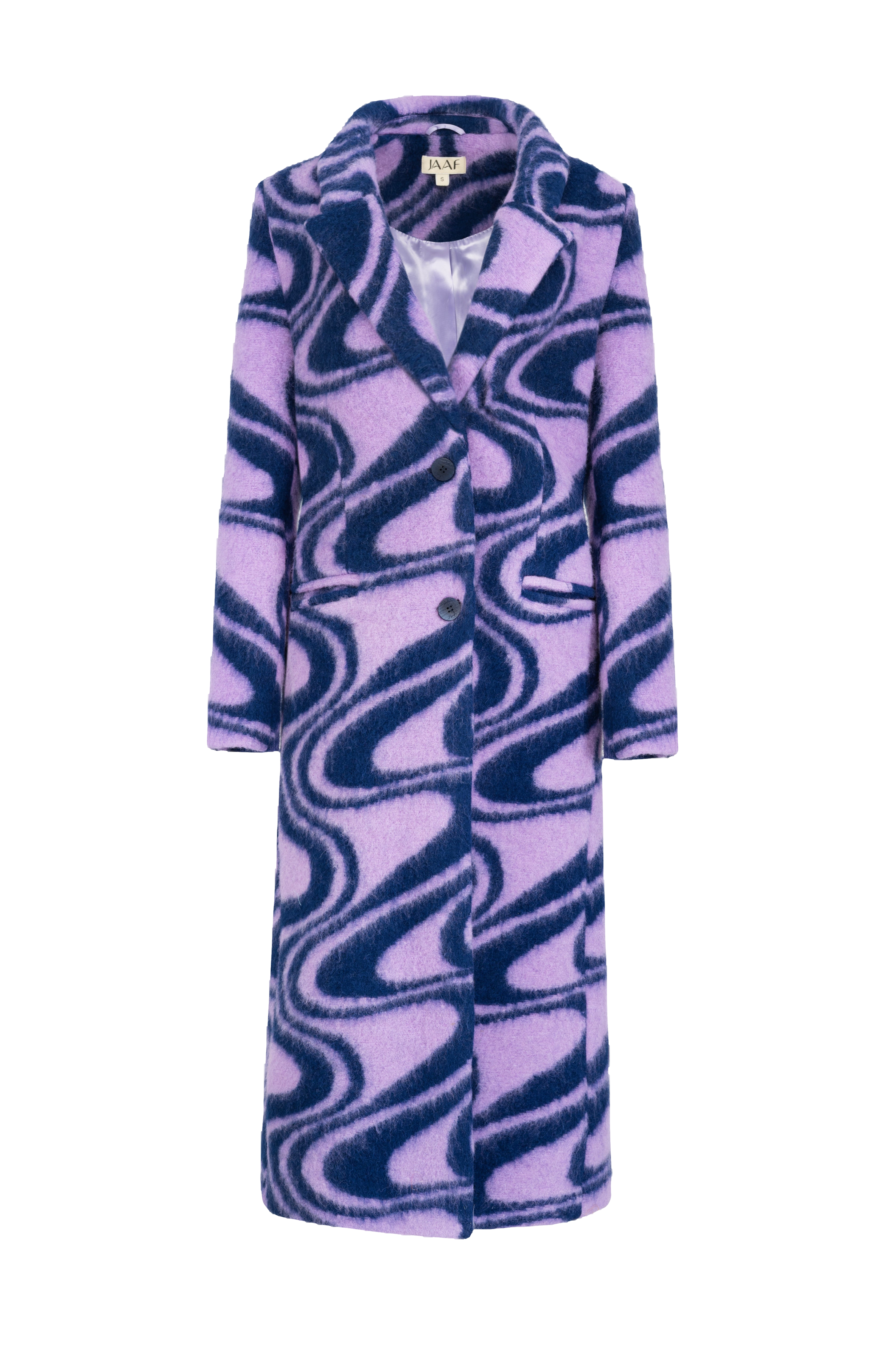 Shop Oversized wool coat in Funky Pattern from JAAF at Seezona 