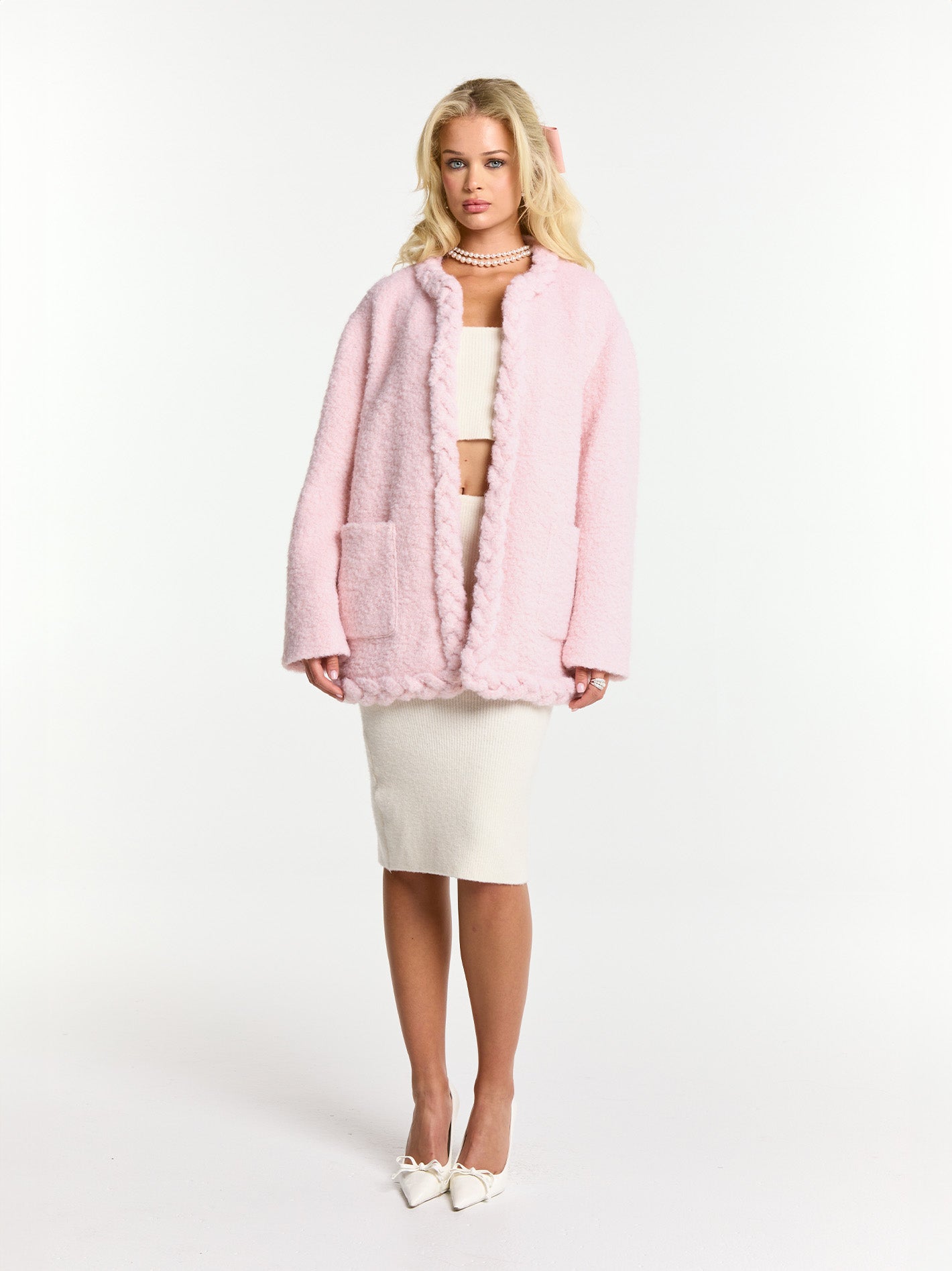 Shop Nana Jacqueline Talia Coat (pink)