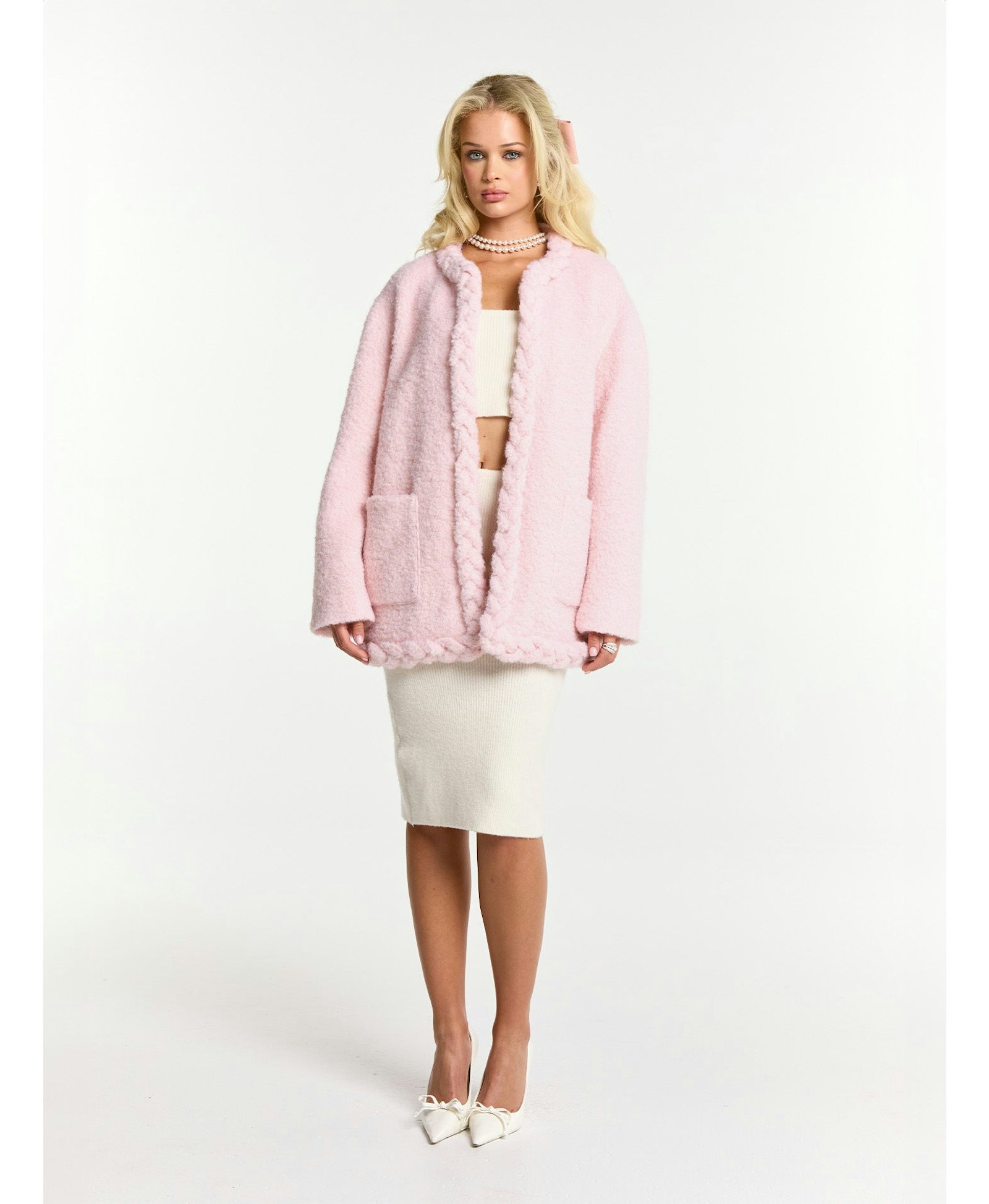 Talia Coat (Pink) made by Nana Jacqueline