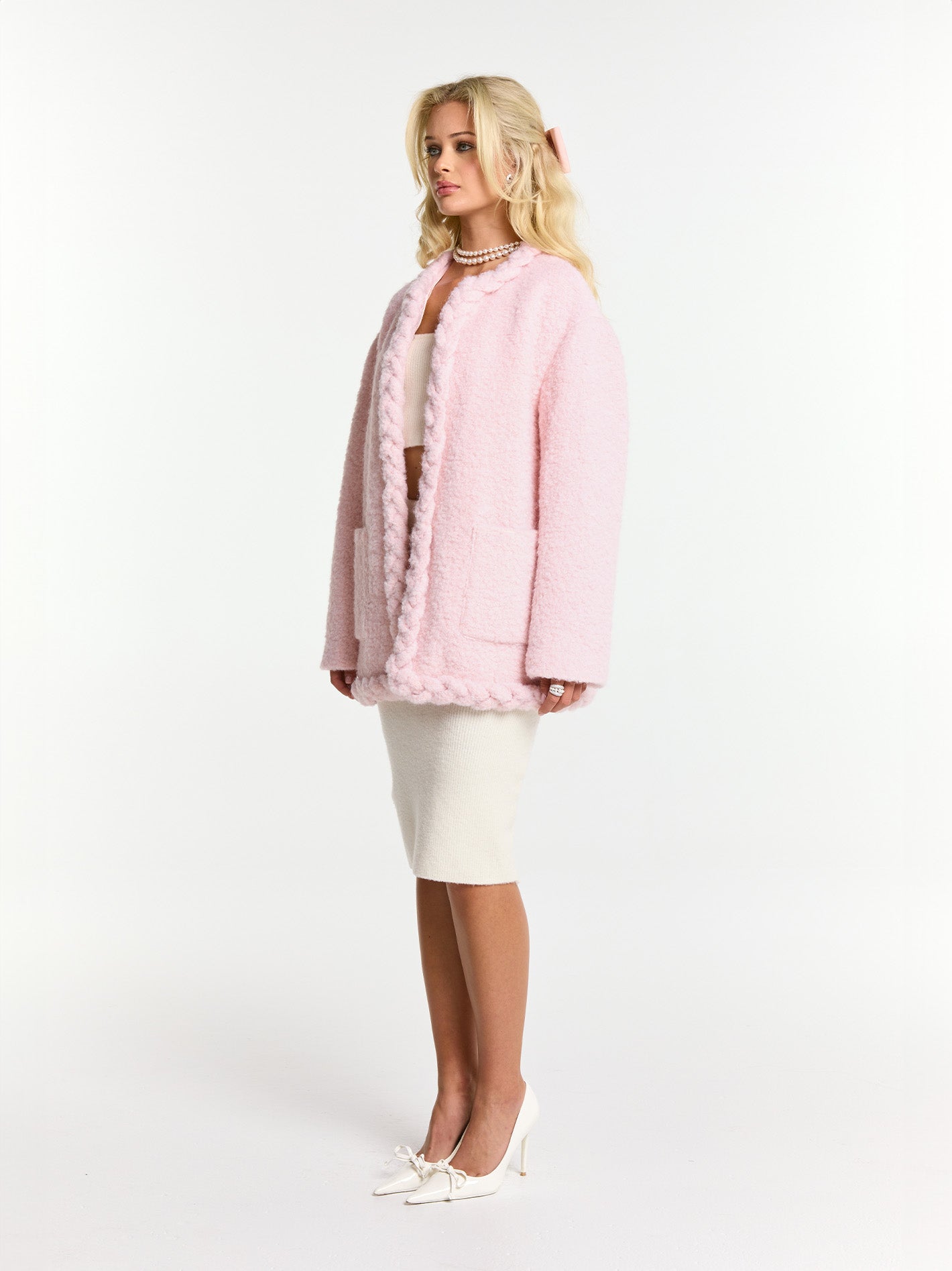 Shop Nana Jacqueline Talia Coat (pink)