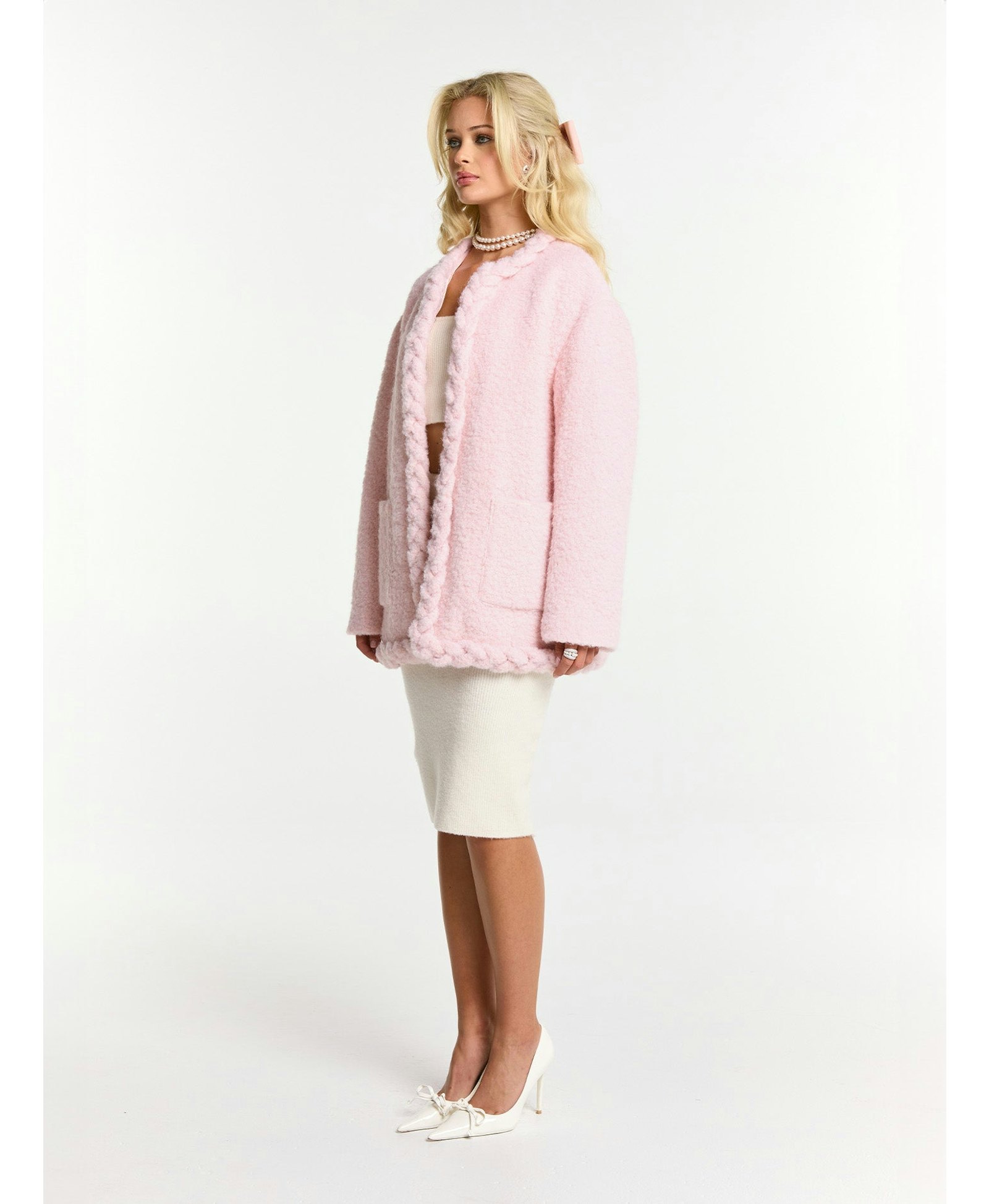 Talia Coat (Pink) made by Nana Jacqueline