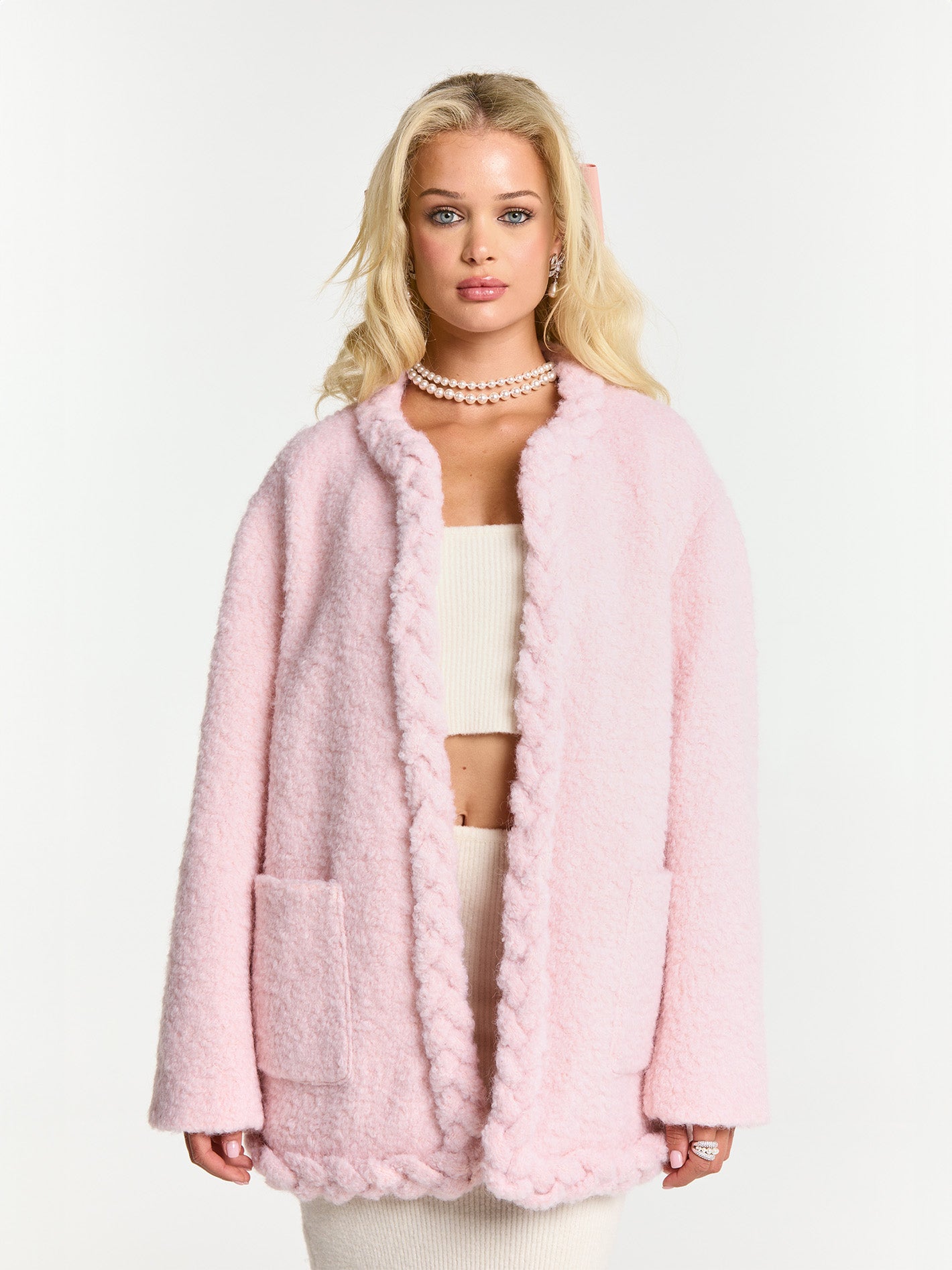 Shop Nana Jacqueline Talia Coat (pink)