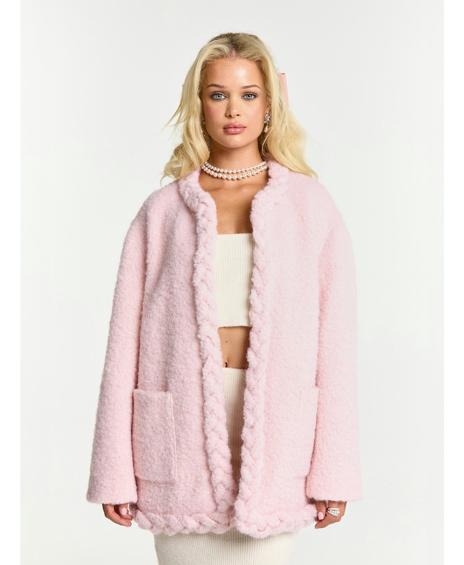 Talia Coat (Pink) made by Nana Jacqueline