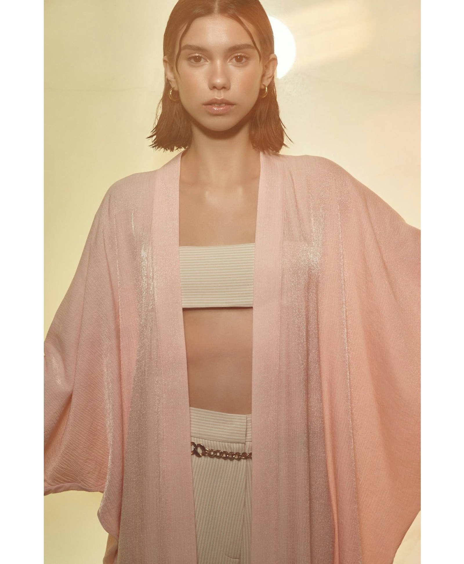 Rache Kaftan in Salmon Pink made by Nazli Ceren