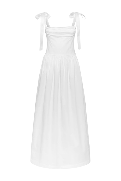 Murlong Cres Elsa Maxi Dress White