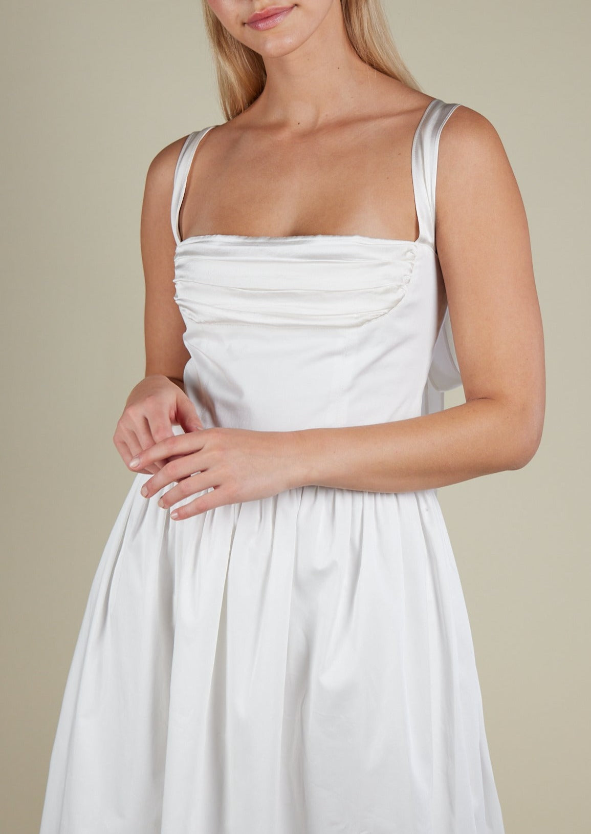 Shop Murlong Cres Elsa Maxi Dress White | Pre