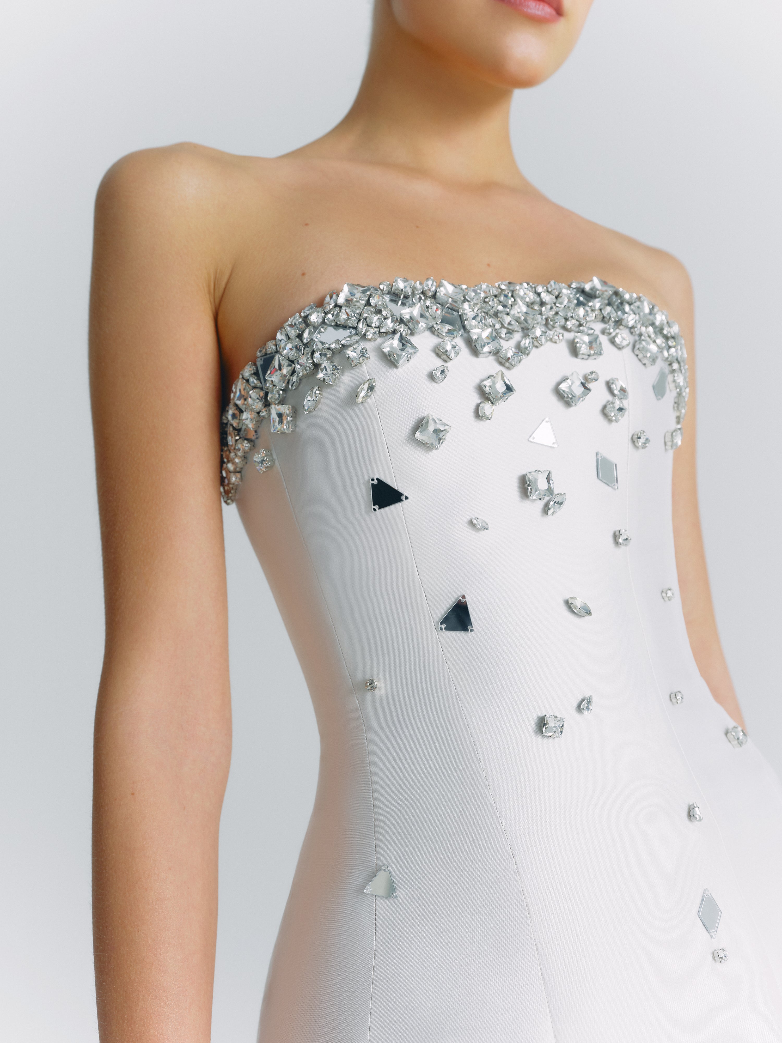 Shop Crystal-Embellished Mini Dress from NDS The Label at Seezona | Seezona