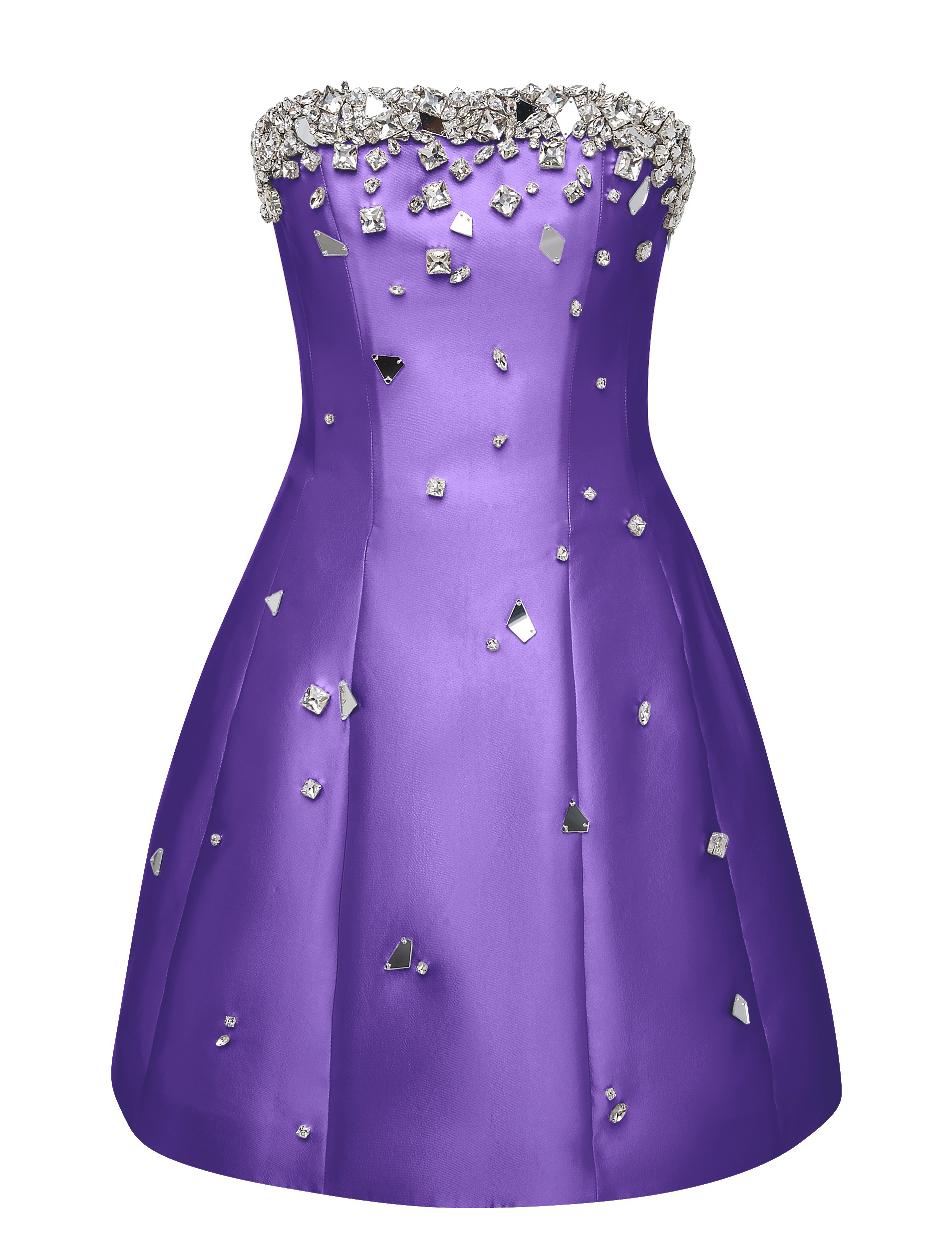 Sundress Crystal Dress in Purple - Size Xs