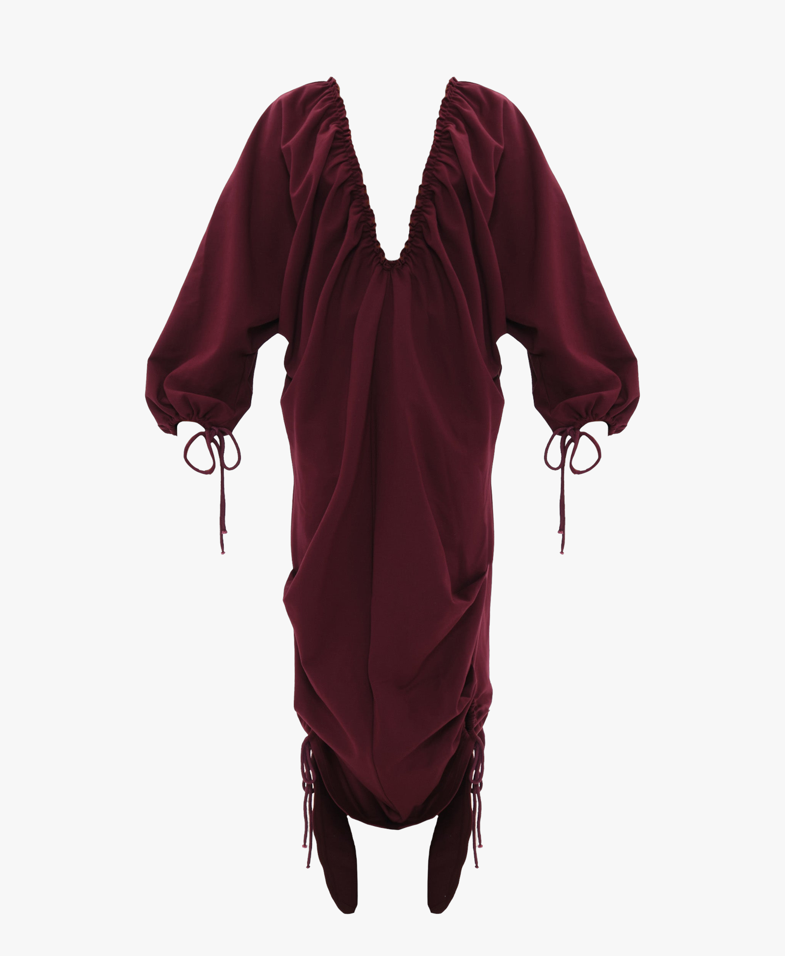 META MAXI DRESS - DARK PLUM made by Andrea Iyamah