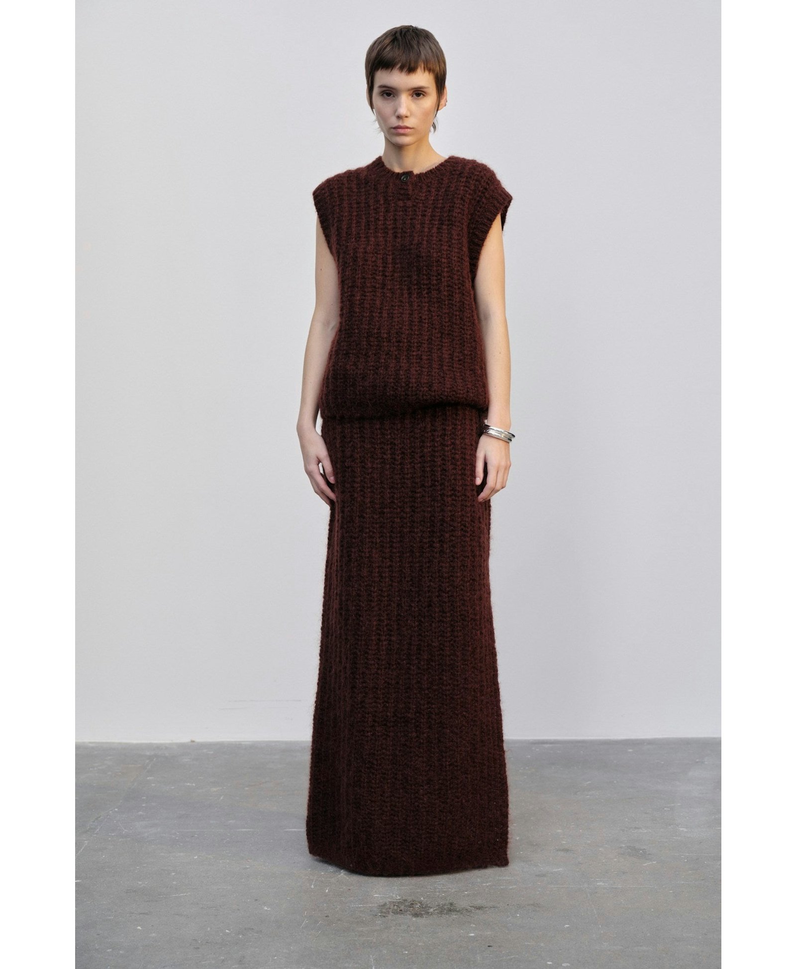 Sonny Knit Top - Oxblood made by HERSKIND