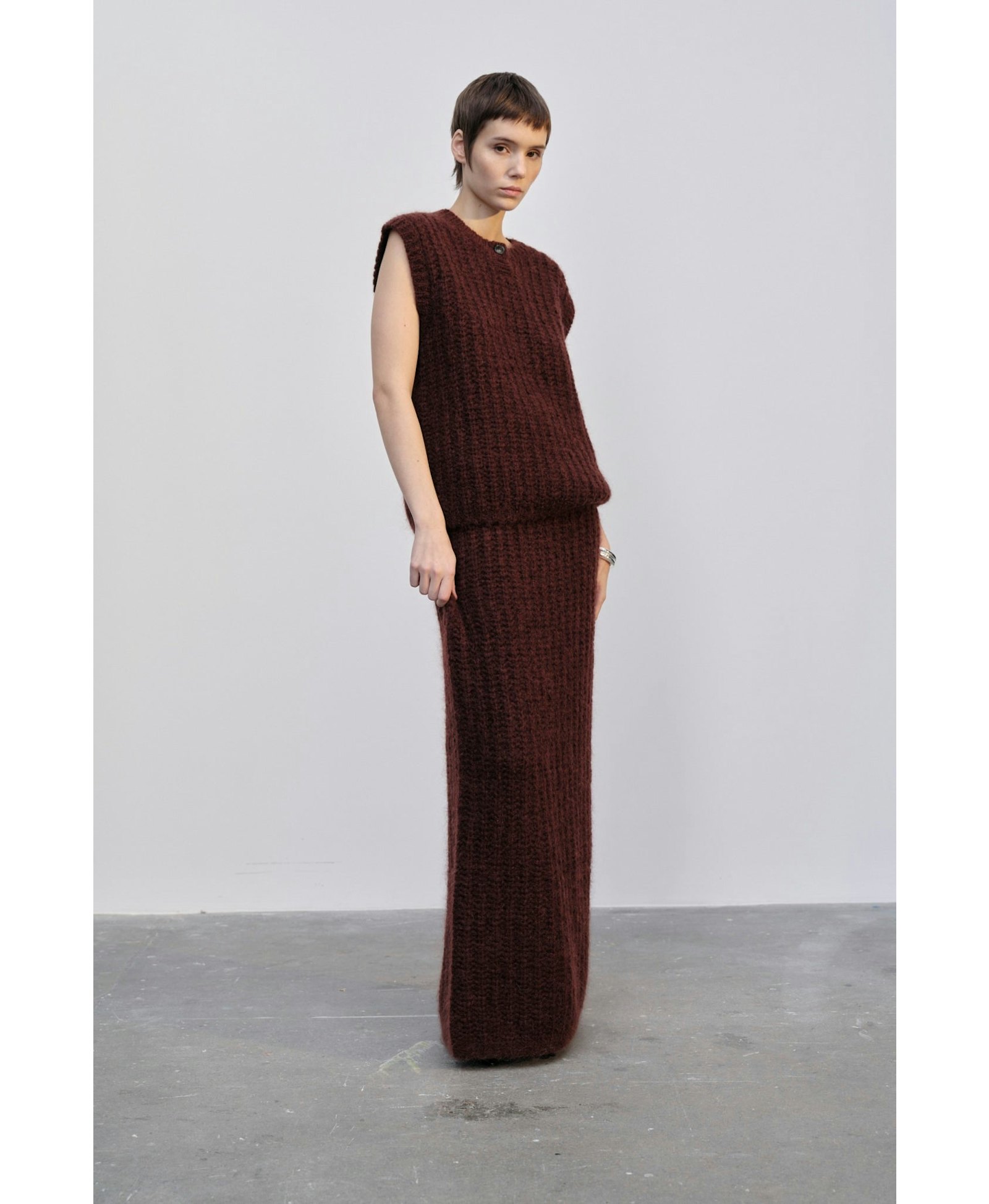 Sonny Knit Top - Oxblood made by HERSKIND