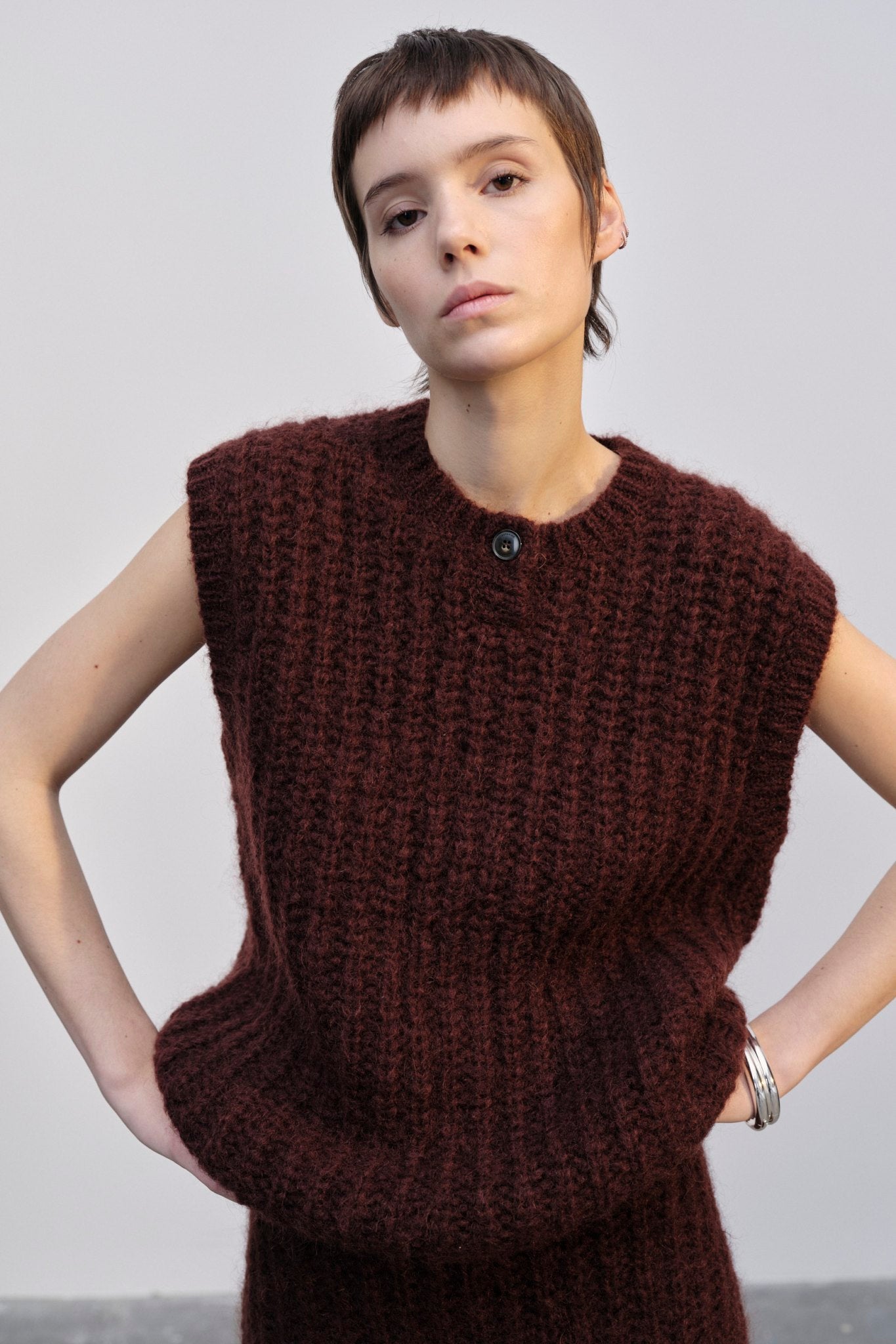 Shop Herskind Sonny Knit Top In Brown