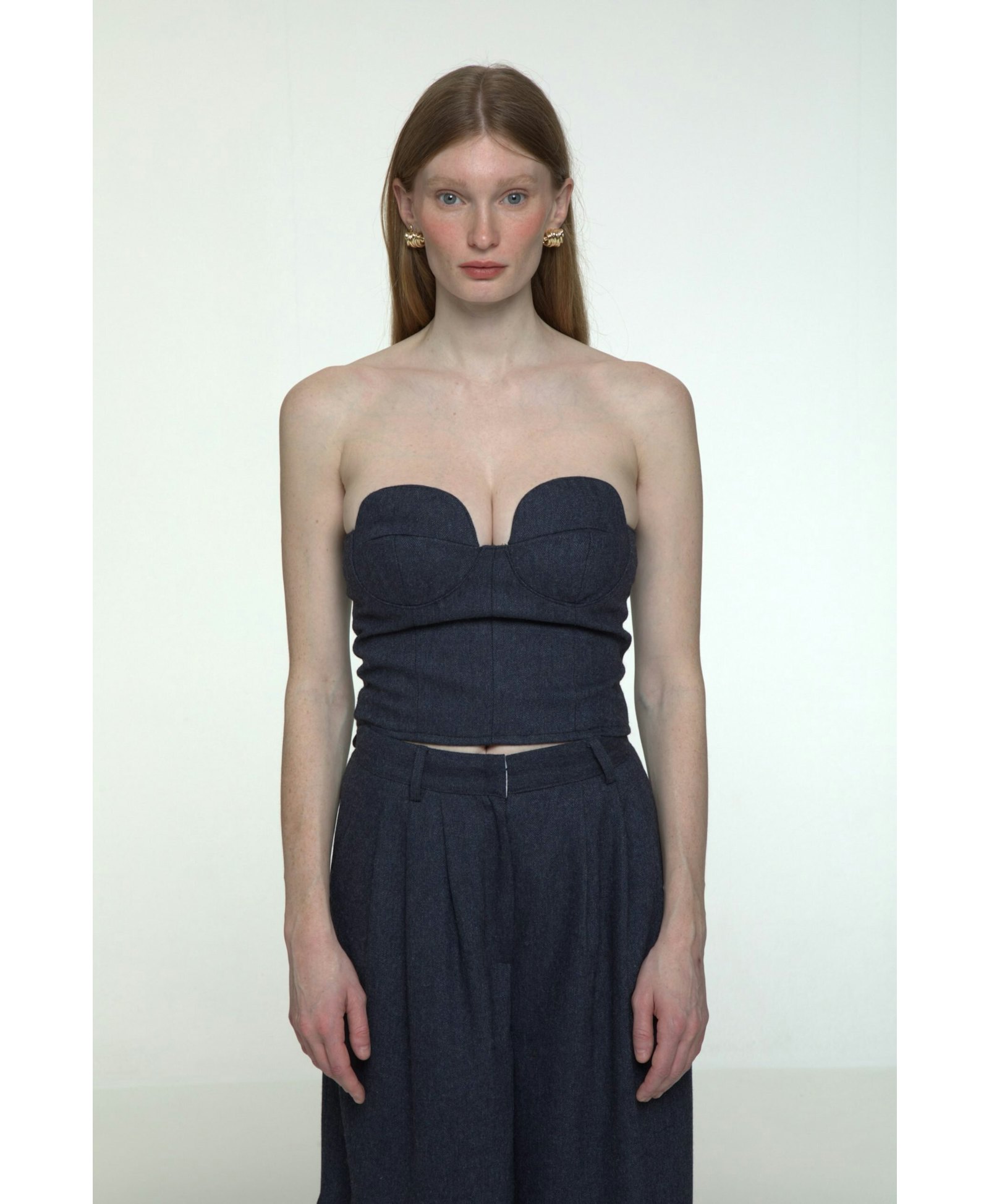 Herringbone bustier made by AFTERHOURS