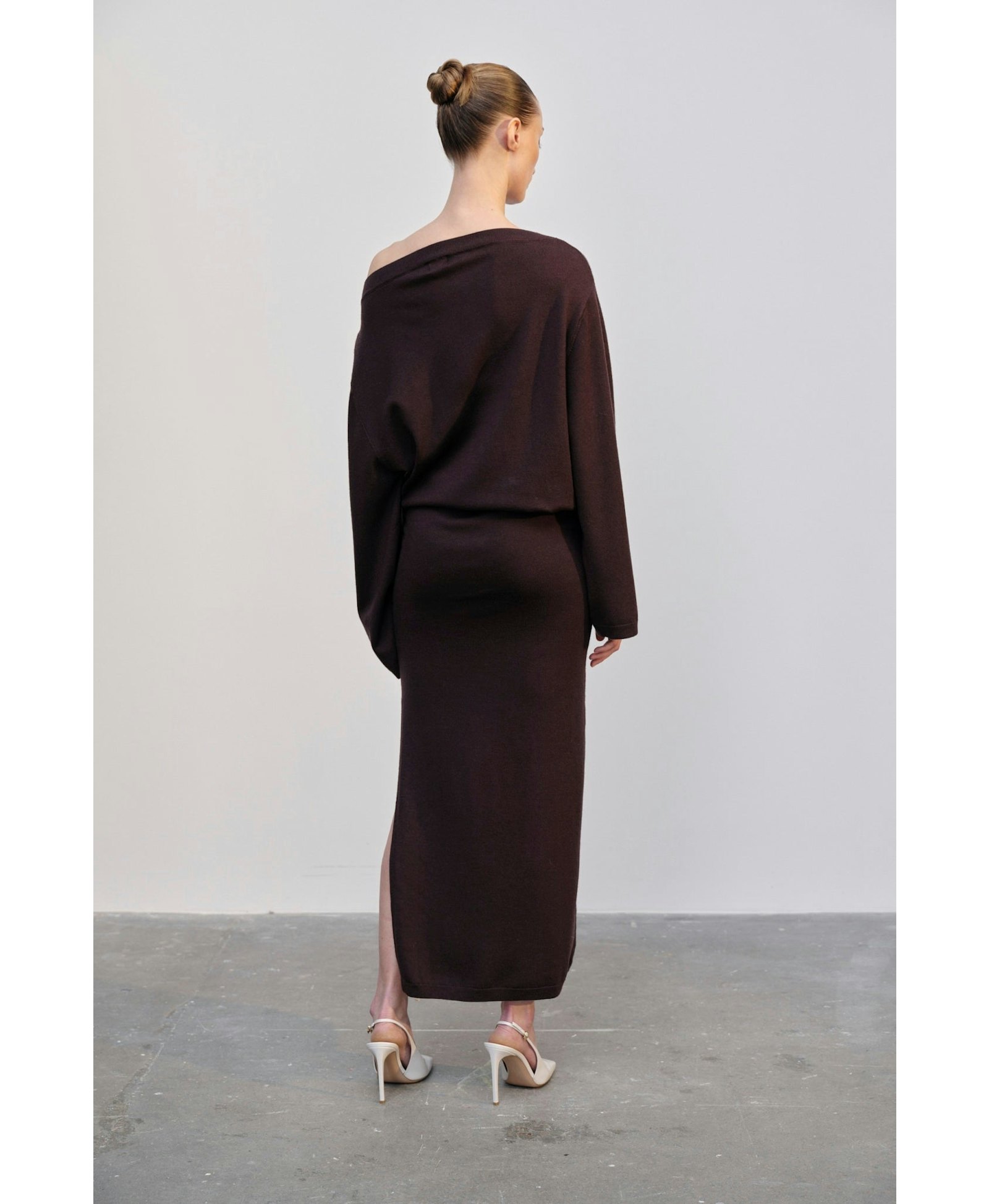 Isabella Knit Dress - Oxblood made by HERSKIND