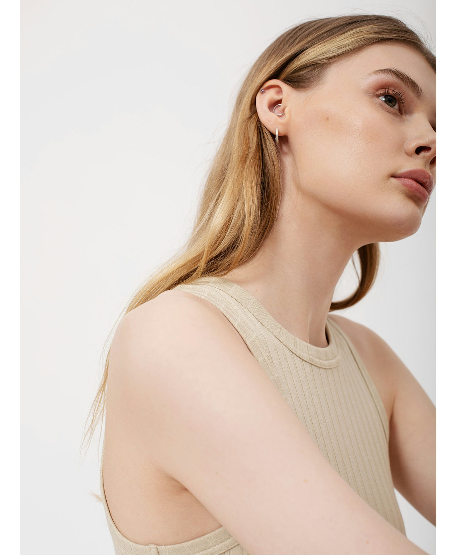 Romy Top in Beige made by AÉRYNE