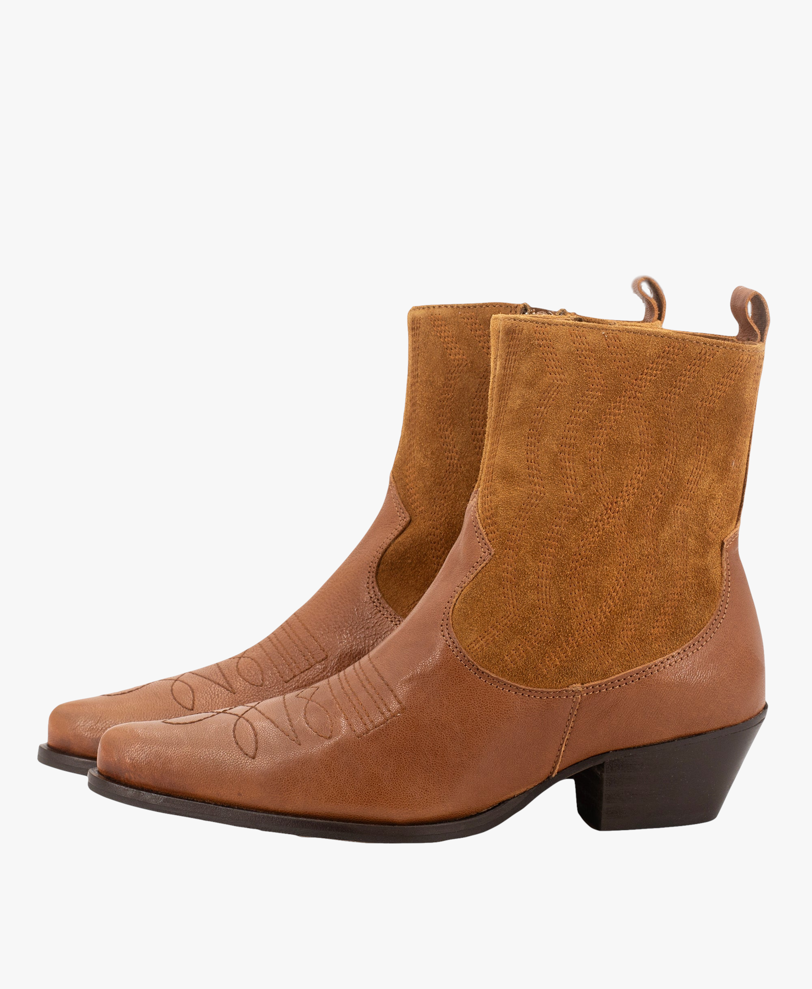 TORAL SUEDE WESTERN BOOTIES made by Toral