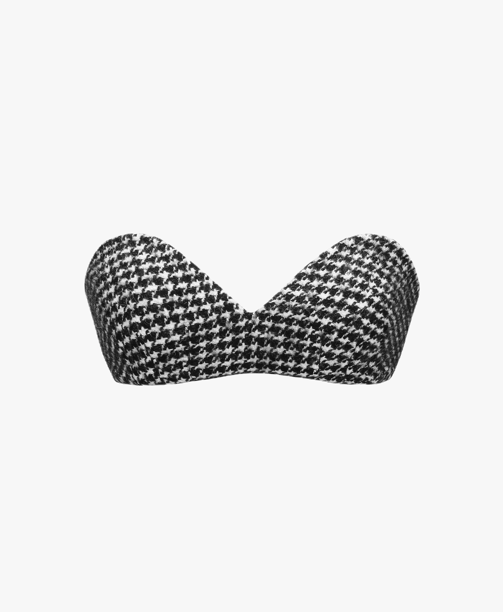 HOUNDSTOOTH BRALETTE in Black made by NUÉ