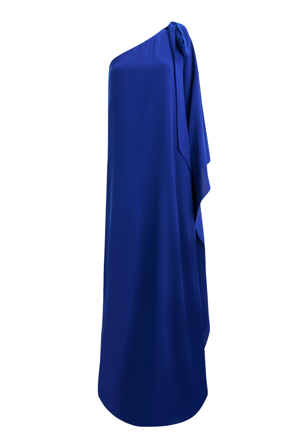 Shop Lora Istanbul Lia Crepe Navy Blue One Shoulder Maxi Dress