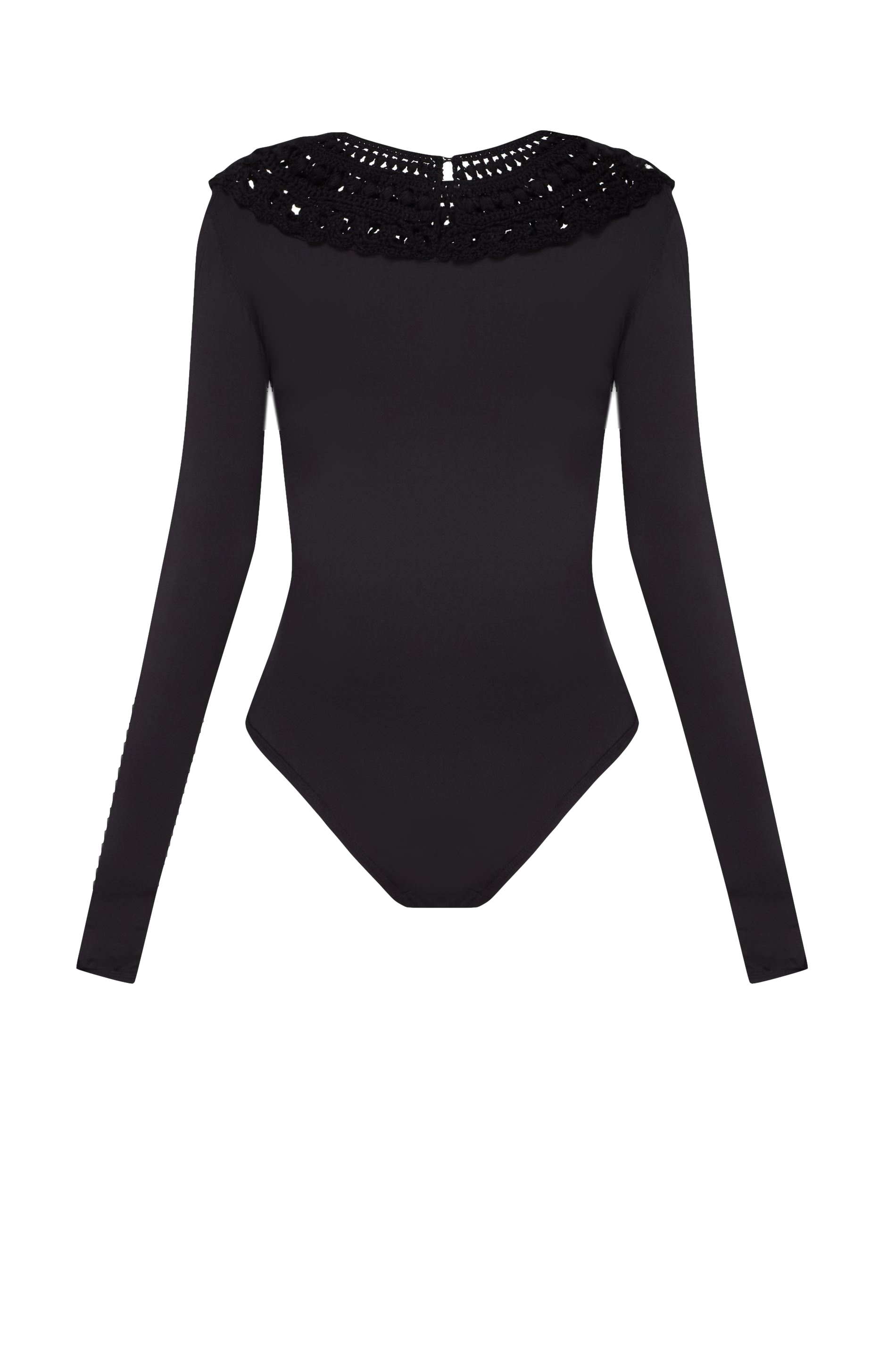 Shop Malva Florea Knitted Bodysuit In Black Color