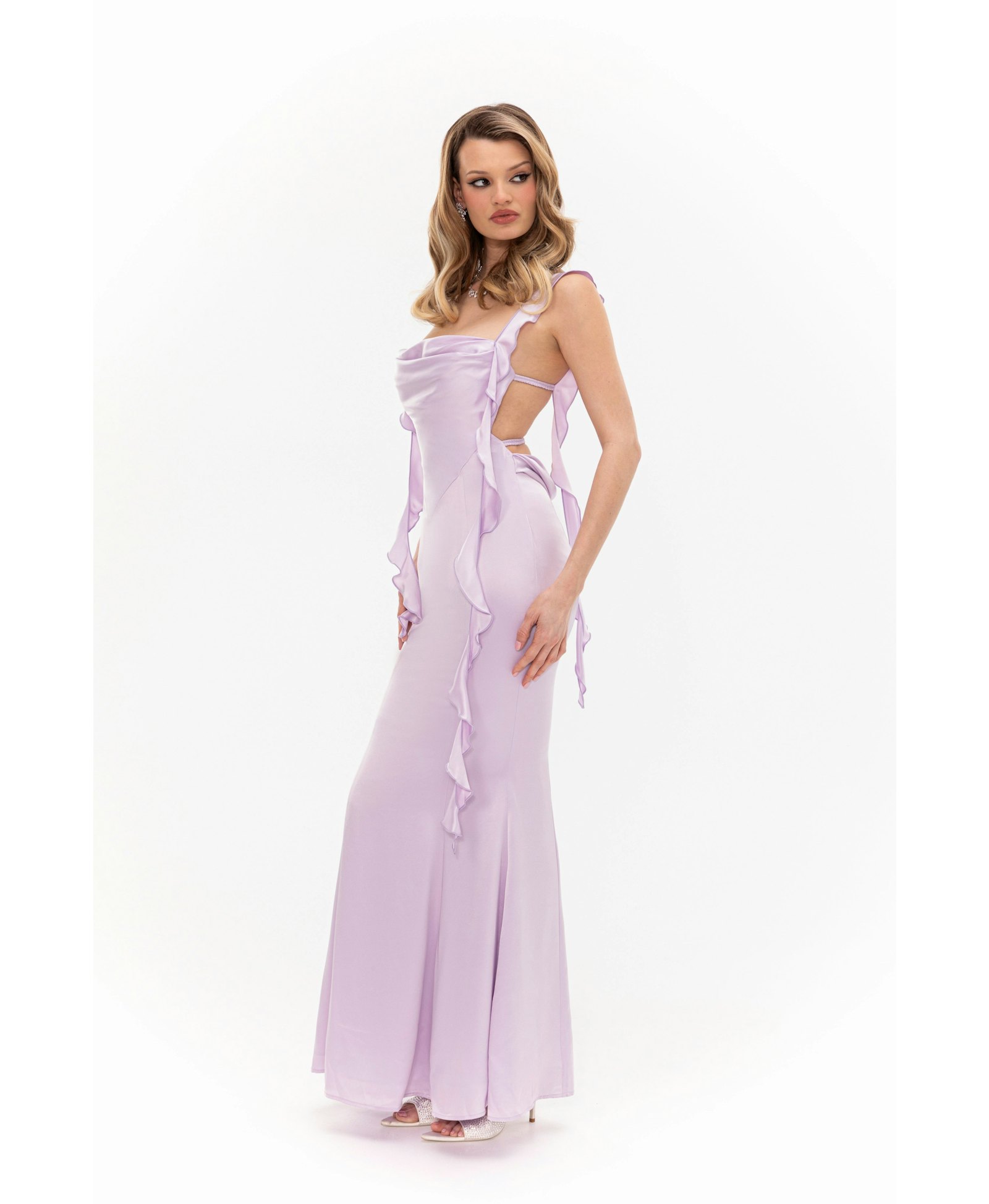 Caroline Dress (Purple) made by Nana Jacqueline