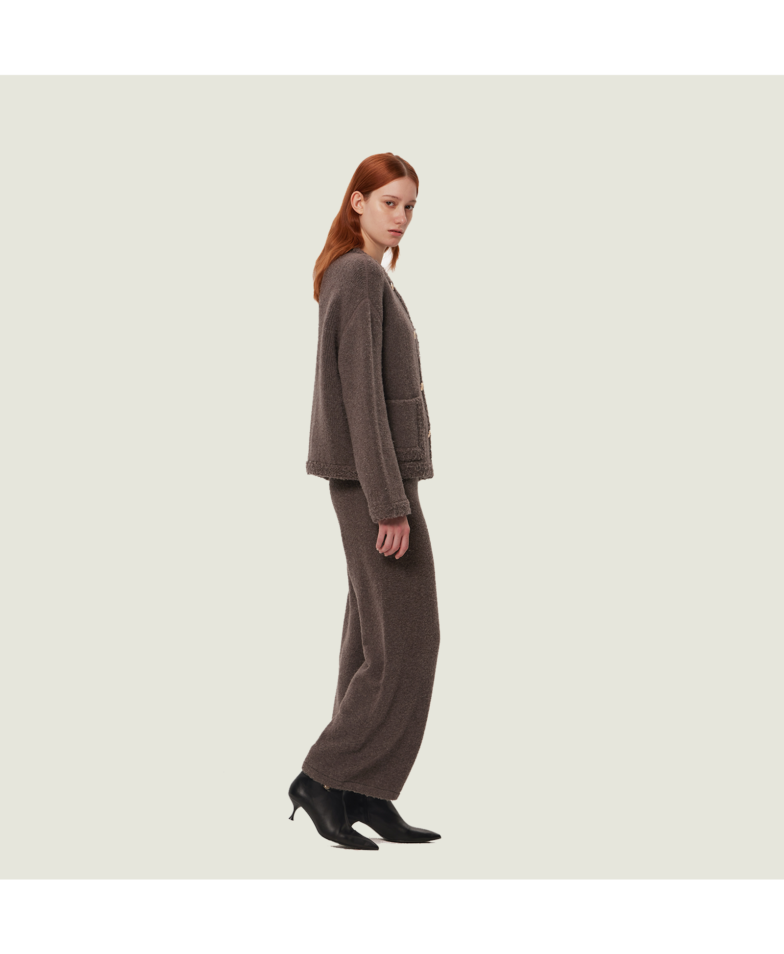 TEDDY BOUCLÉ MANDARIN JACKET made by CRUSH Collection