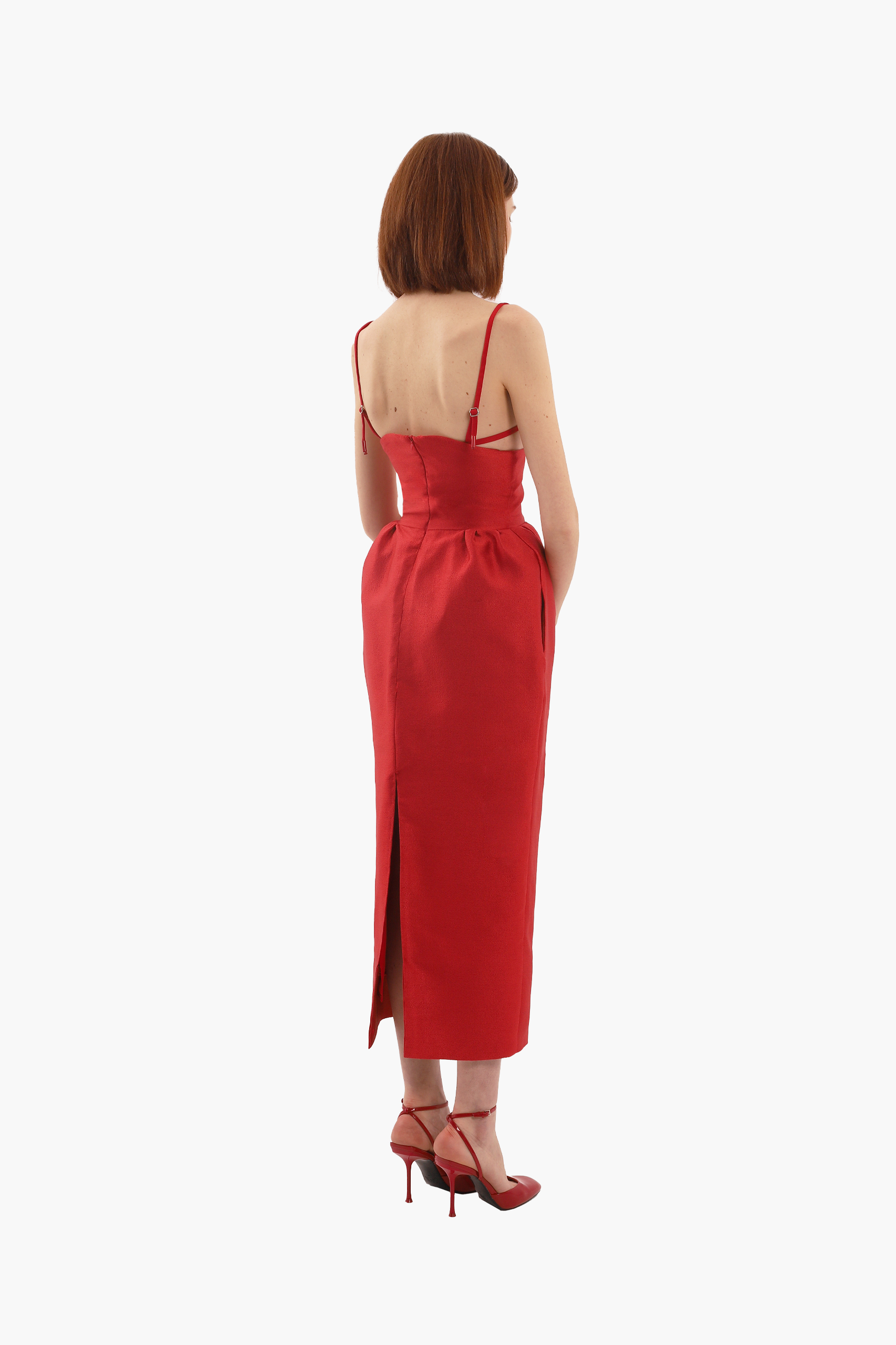 Shop Compte Spain Red Volume Skirt