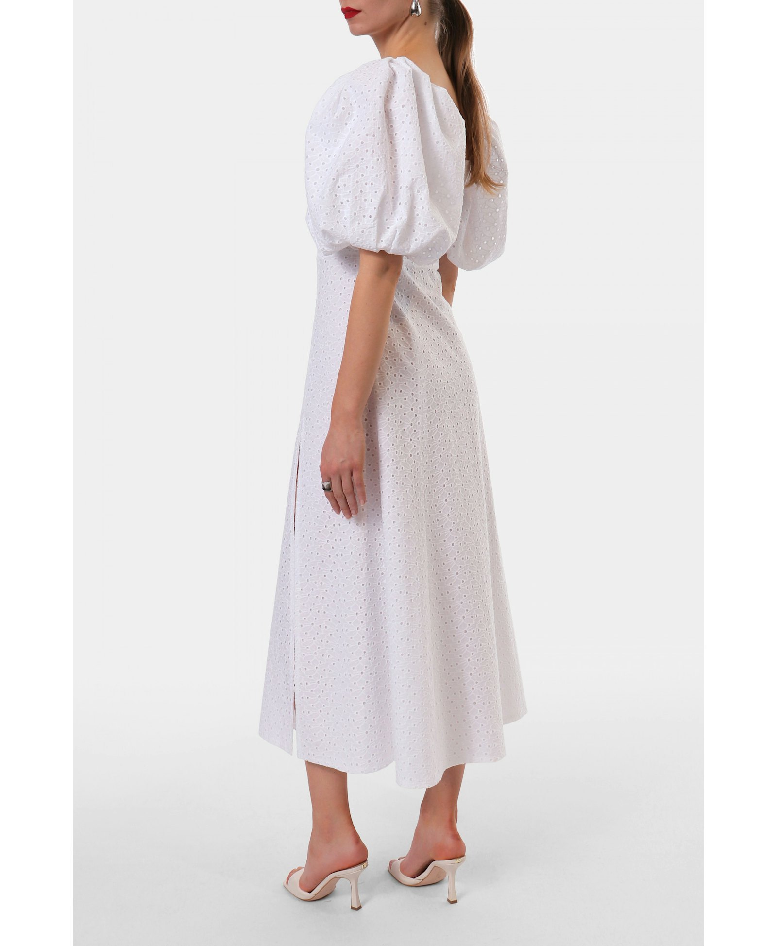Dress Zoja Embroidered White made by HALEWSKI