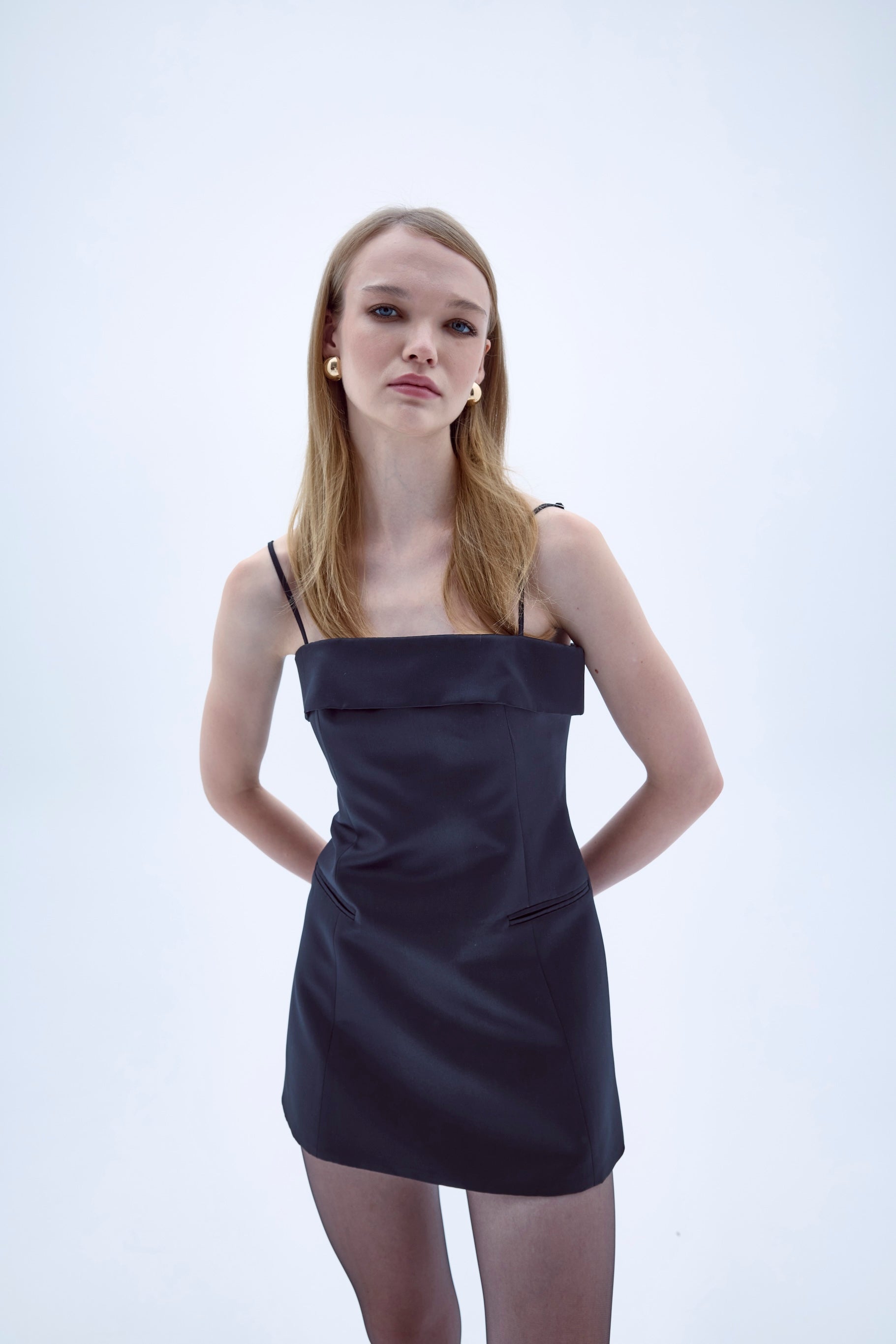 Shop Nazli Ceren Gaia Mini Dress In Black