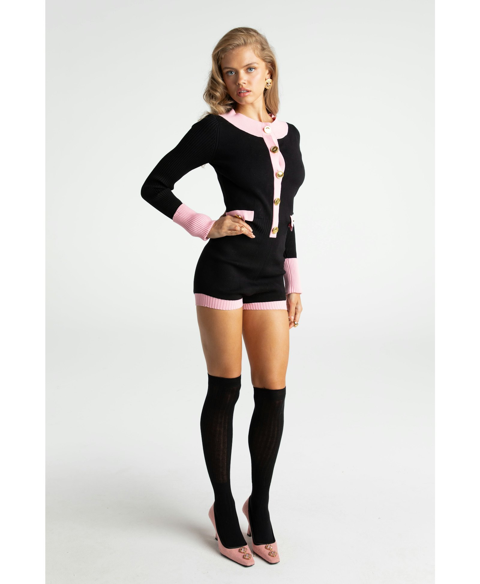 Matilda Knit Jumpsuit in Black made by Nana Jacqueline