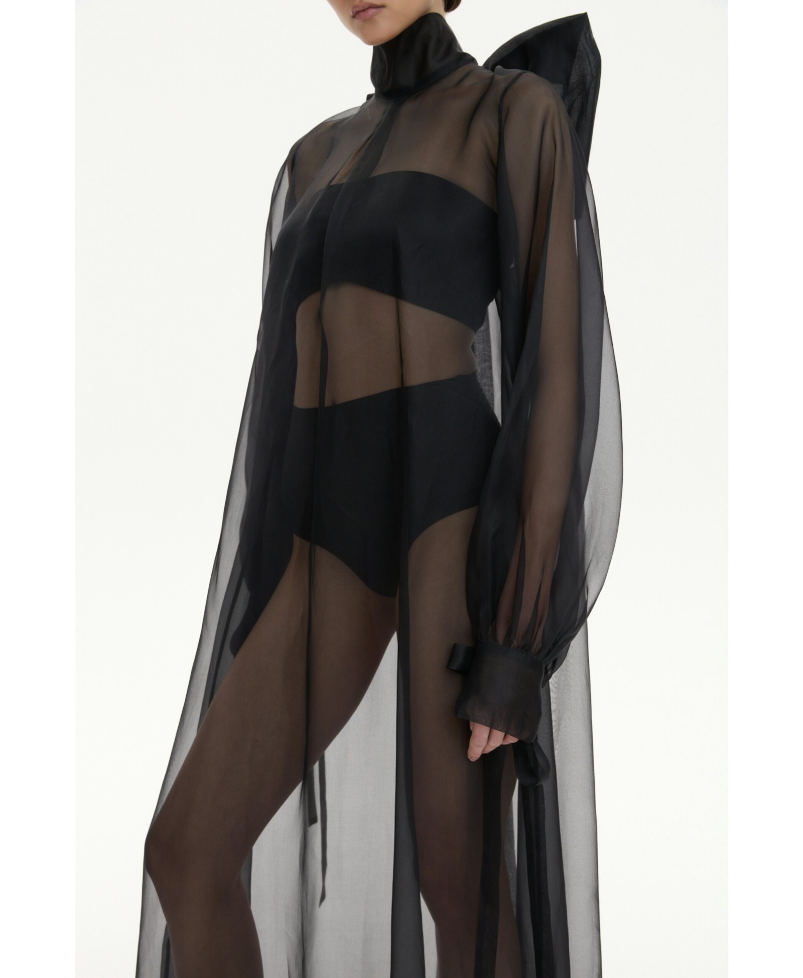 Silk Organza Dress With A Bow made by YAVORSKA