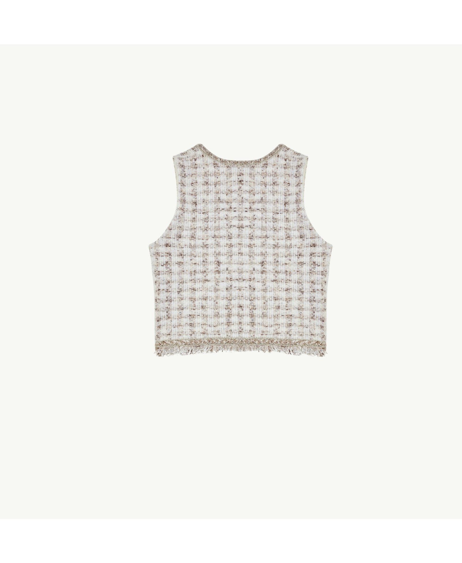 HOUNDSTOOTH V-NECK VEST made by CRUSH Collection