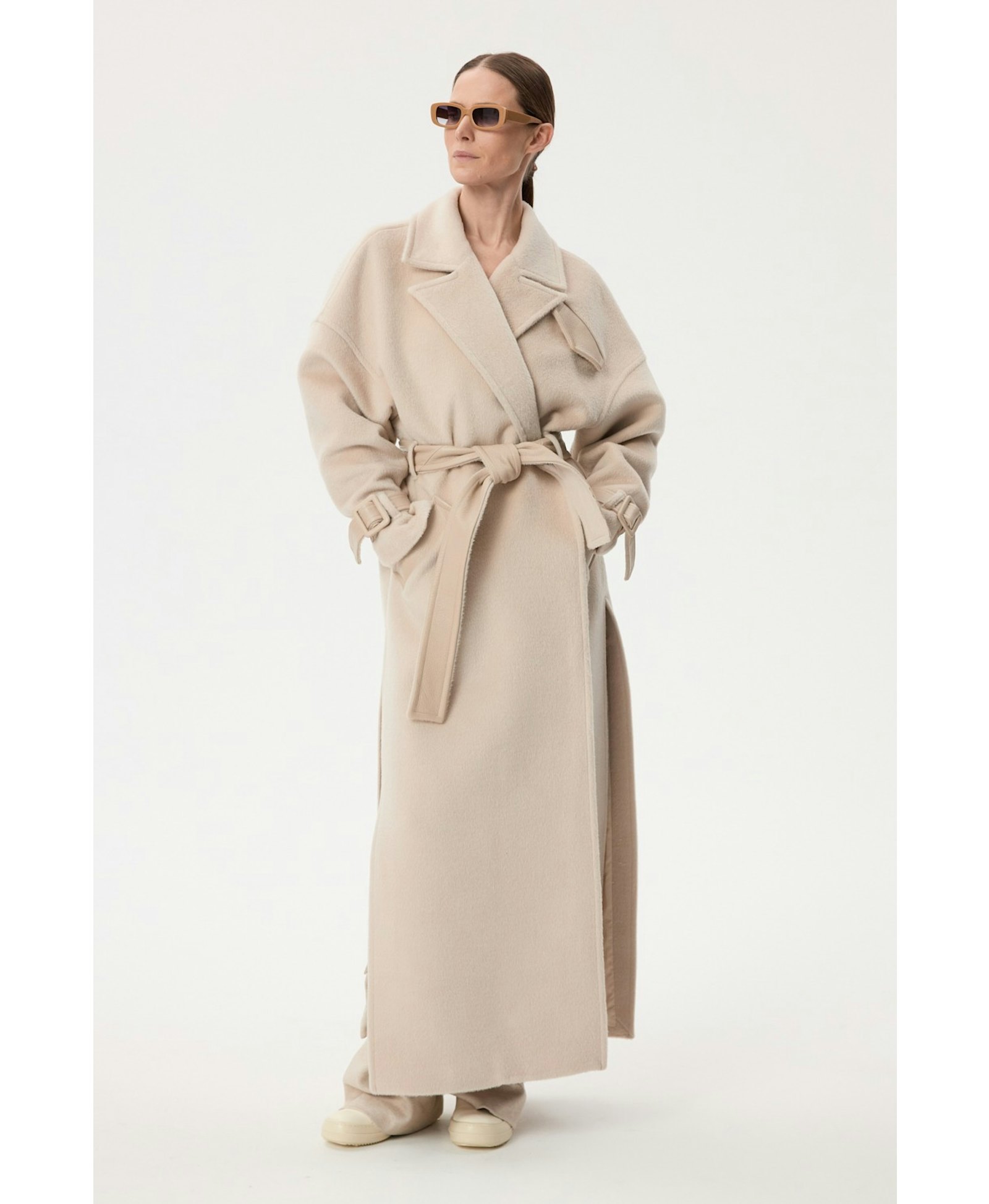 Long Alpaca Coat made by YAVORSKA