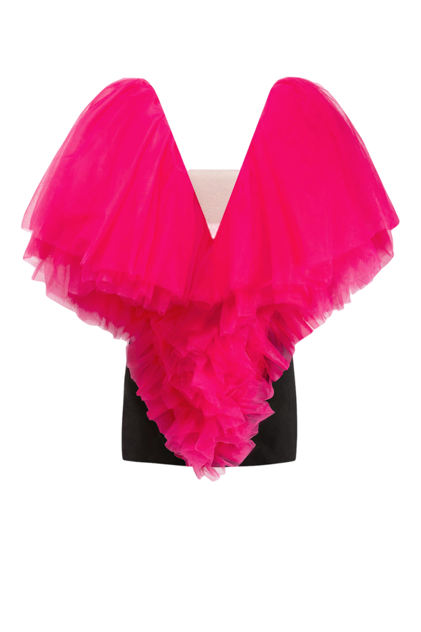 Millà Volumetric Heart-shaped Mini Dress In Pink