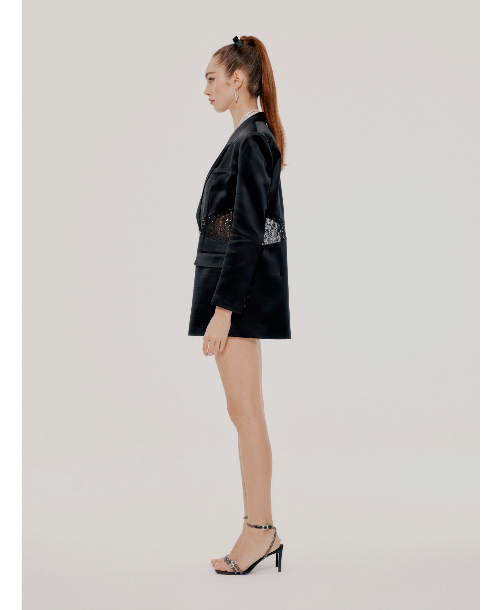 Black Liliana Blazer in Black made by Nana Jacqueline