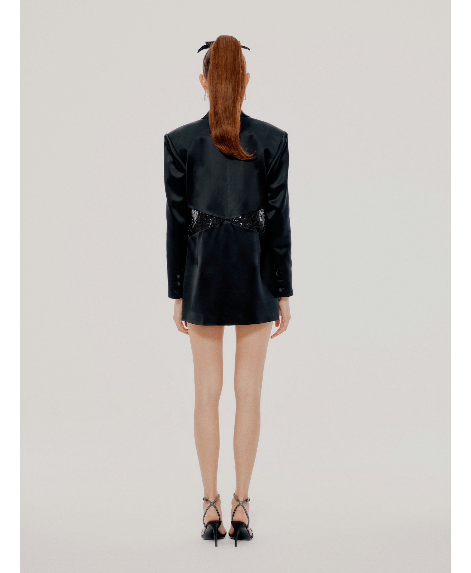 Black Liliana Blazer in Black made by Nana Jacqueline