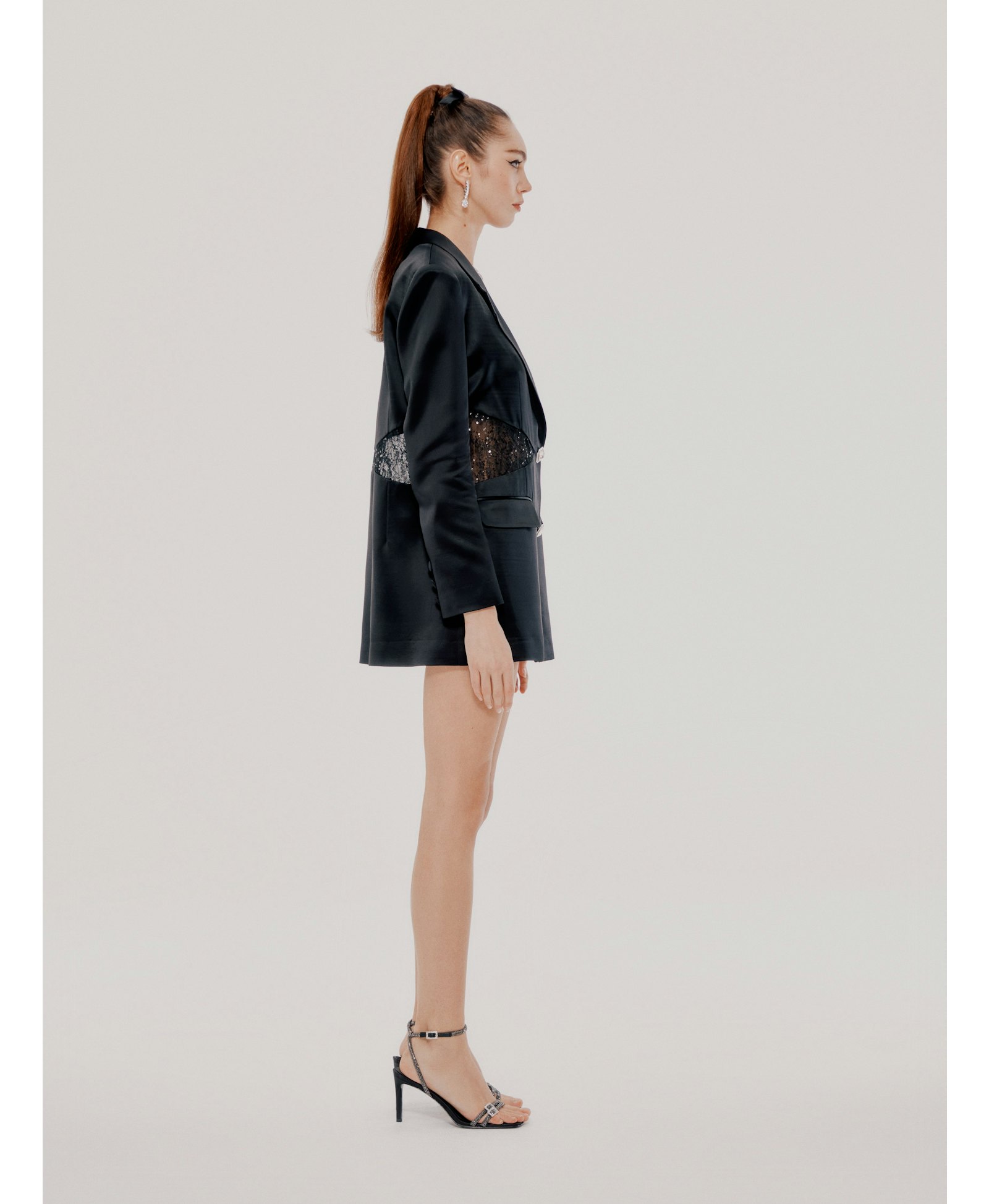 Black Liliana Blazer in Black made by Nana Jacqueline