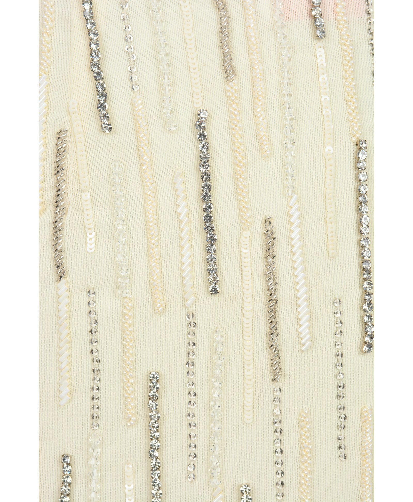 Aphrodite's White Beaded Co-ord Swim Bottom - Daphne Collection made by Oceanus Swimwear