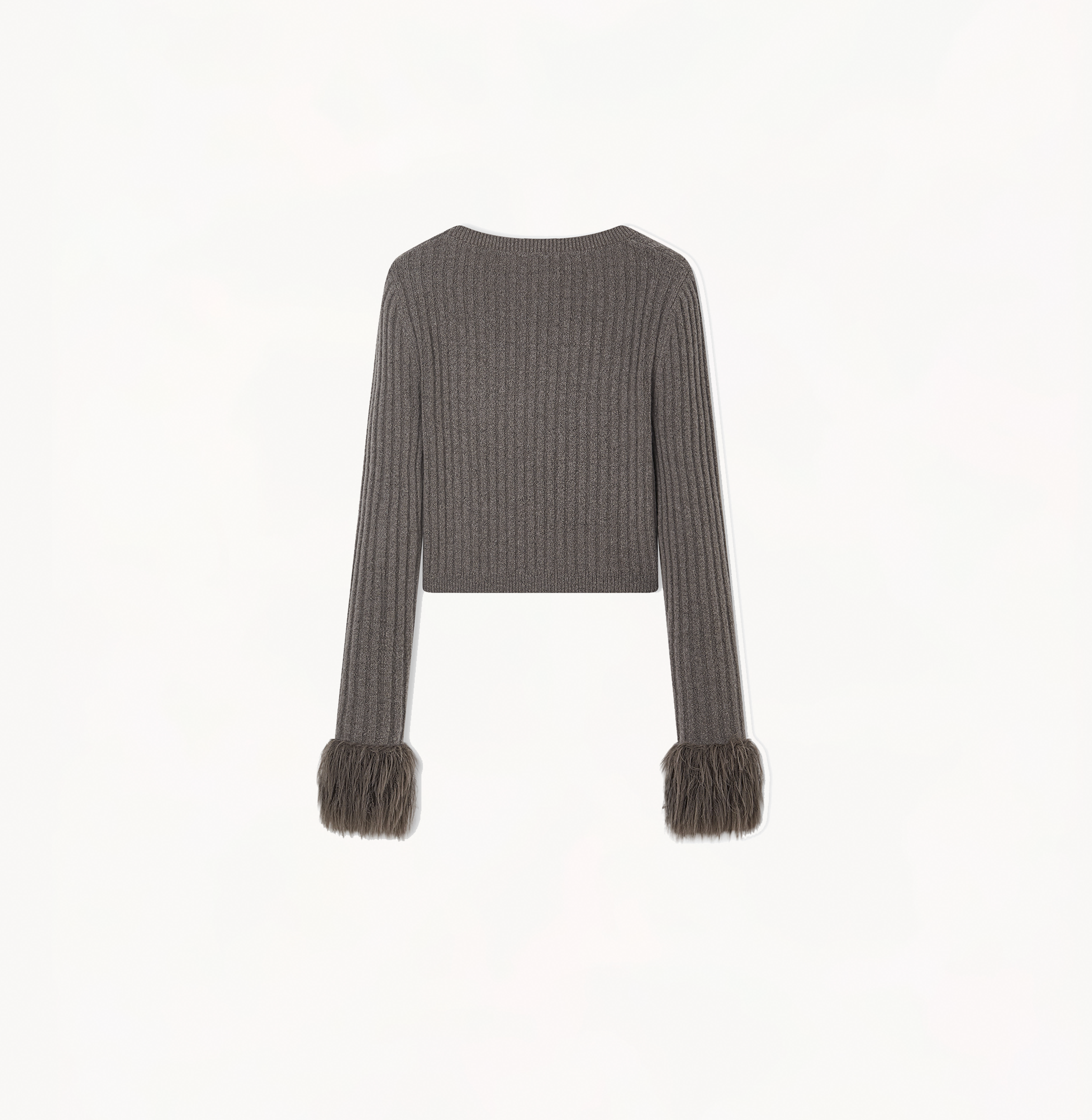 Shop Crush Collection Fringed Asymmetric Cashmere In Grey